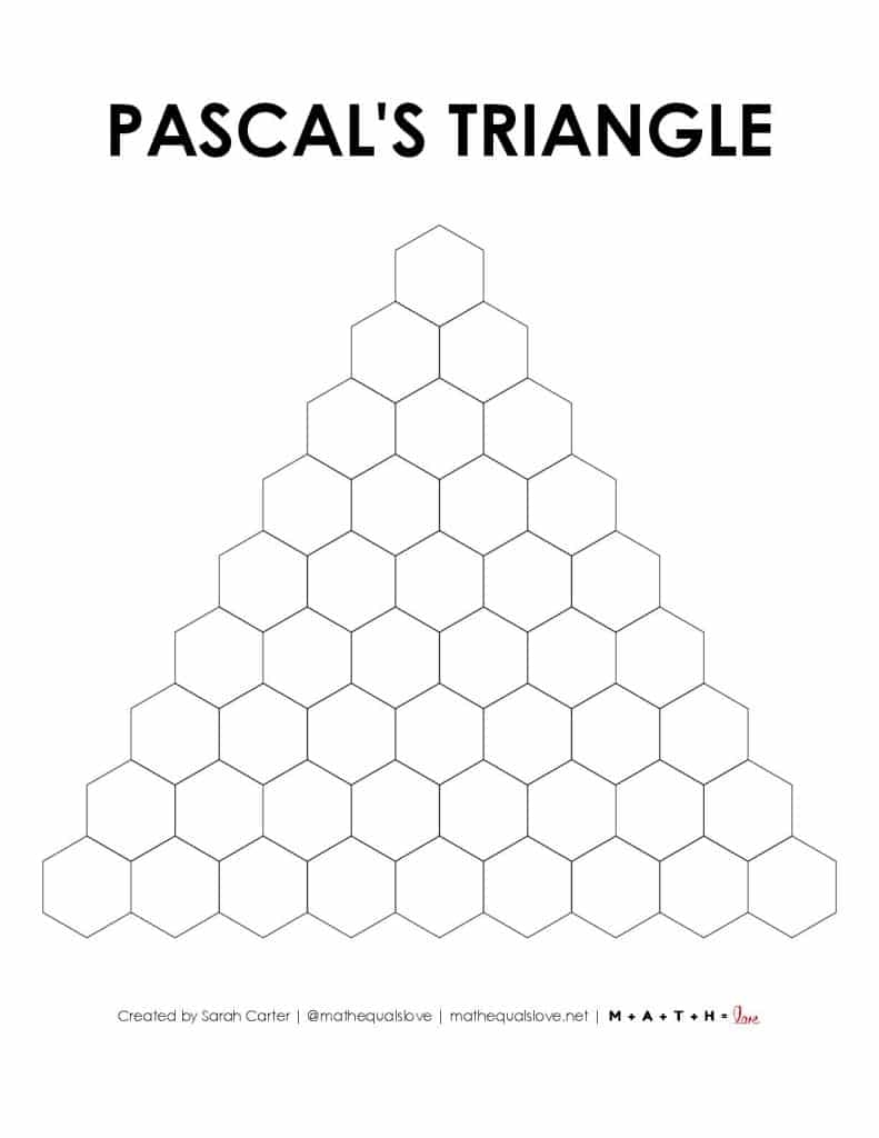 Pascal s Triangle Templates Blank And Filled PDF
