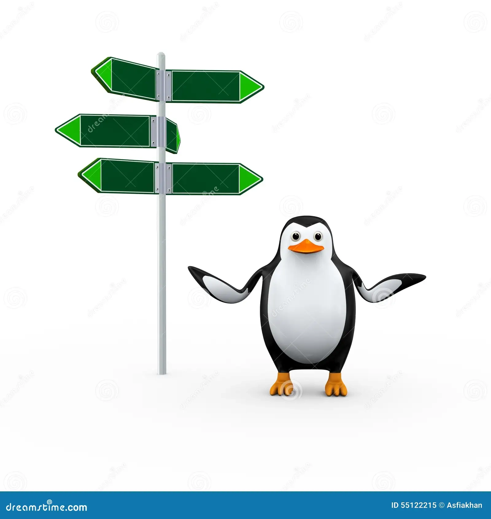 Blank Face Penguin Printable
