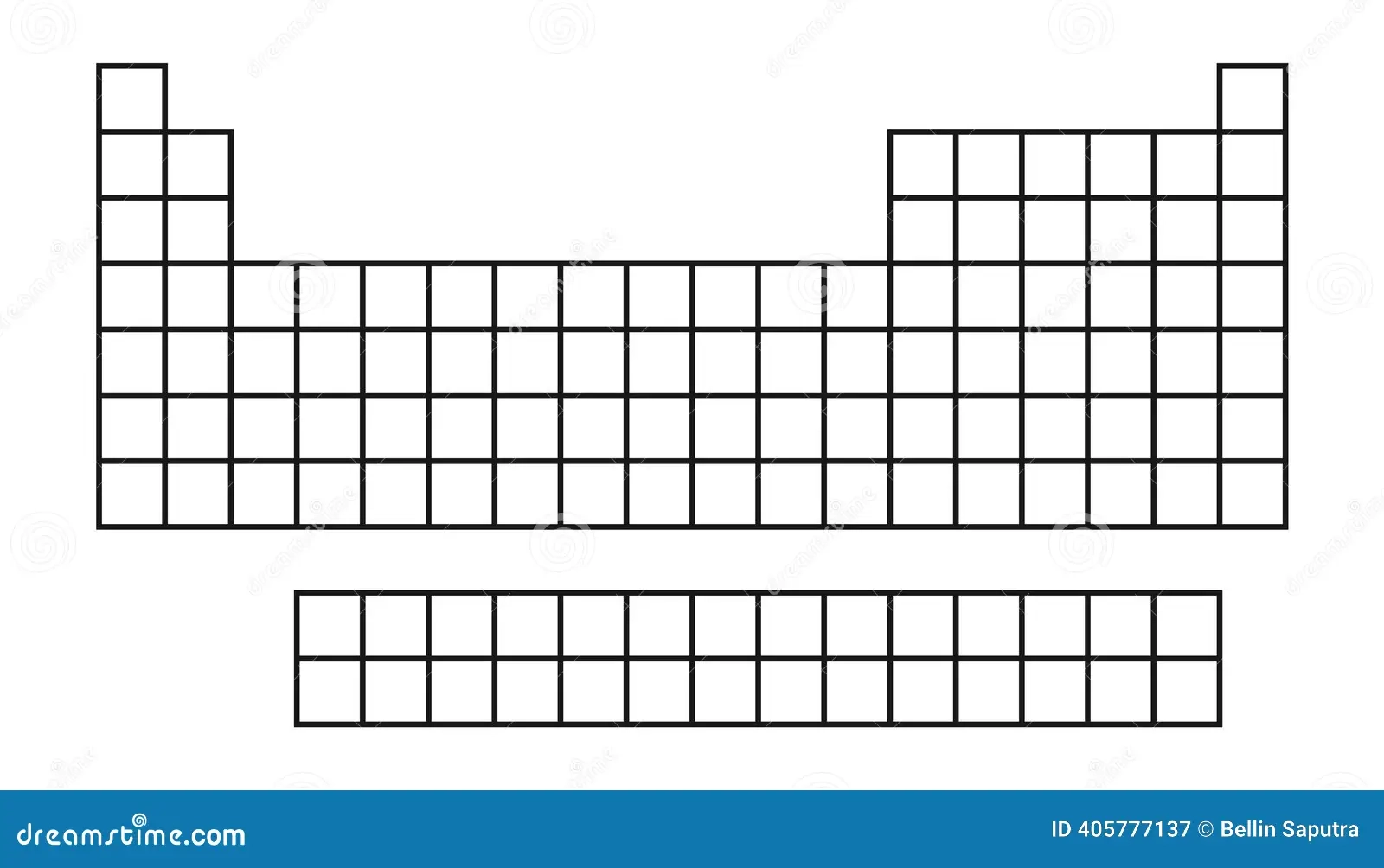 Large Blank Periodic Table Printable
