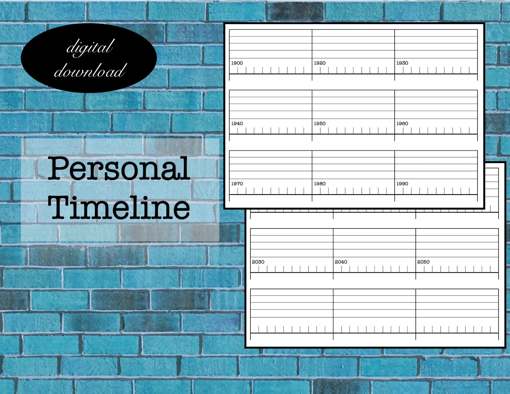 Personal Timeline Etsy