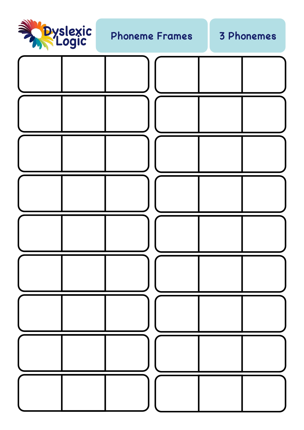 Phoneme Frames Dyslexic Logic