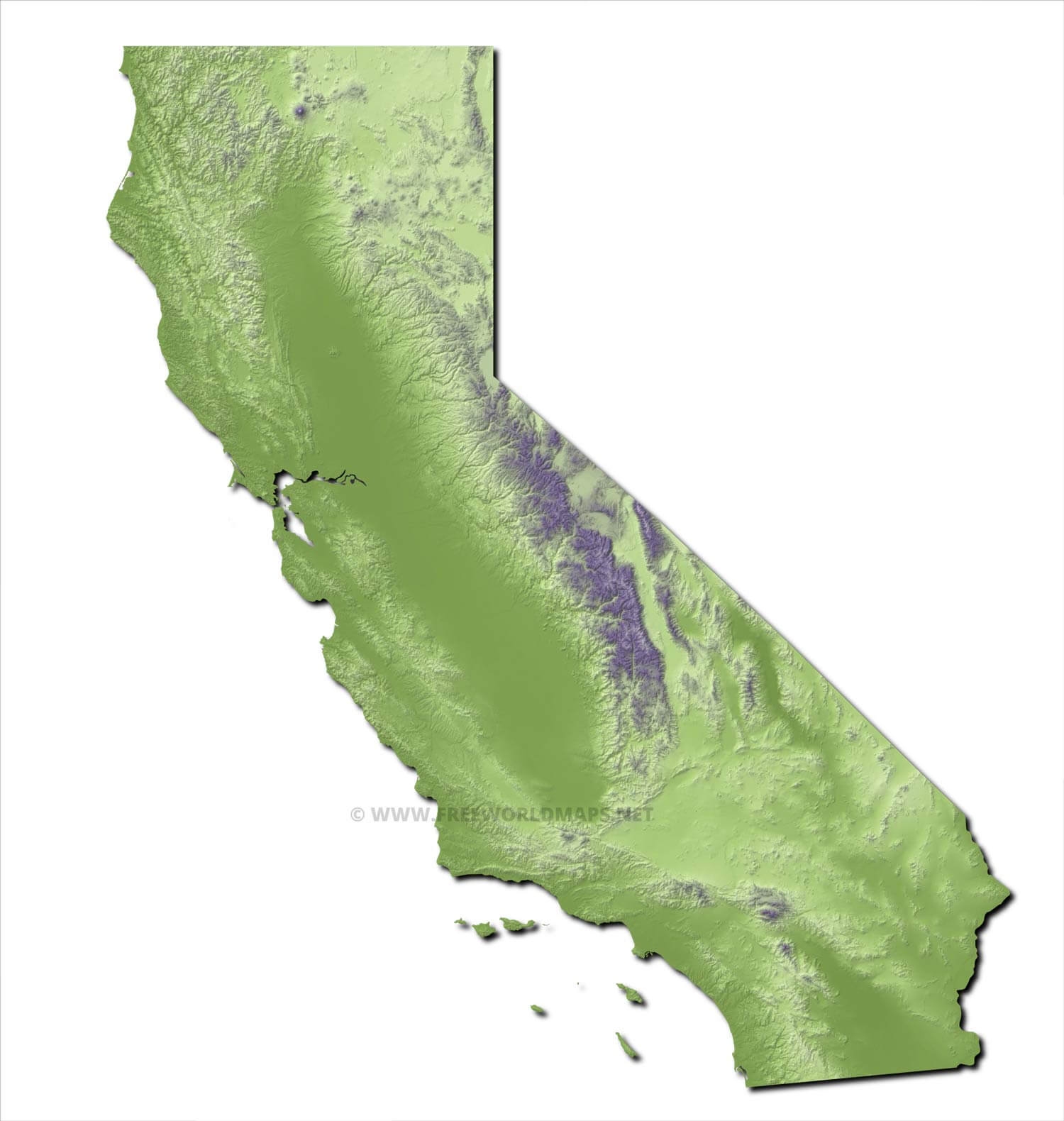 California Map Blank Printable