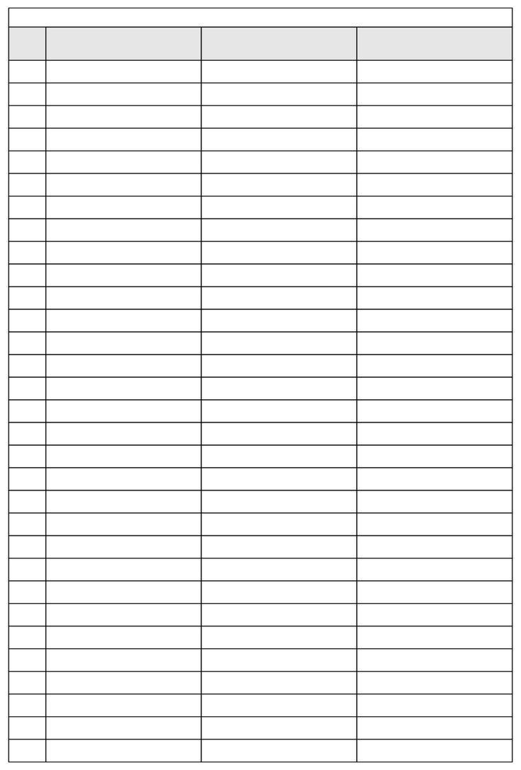 Free Printable Spreadsheets Blank