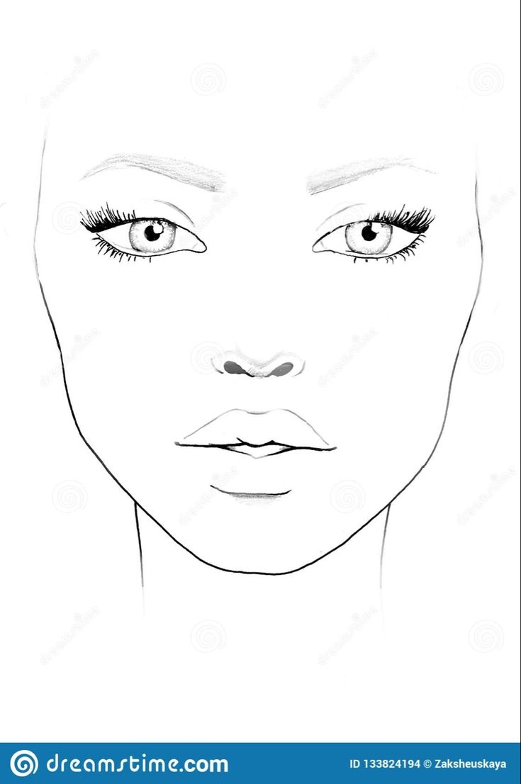 Pin By Moni On Dibujos In 2025 Makeup Face Charts Face Chart 
