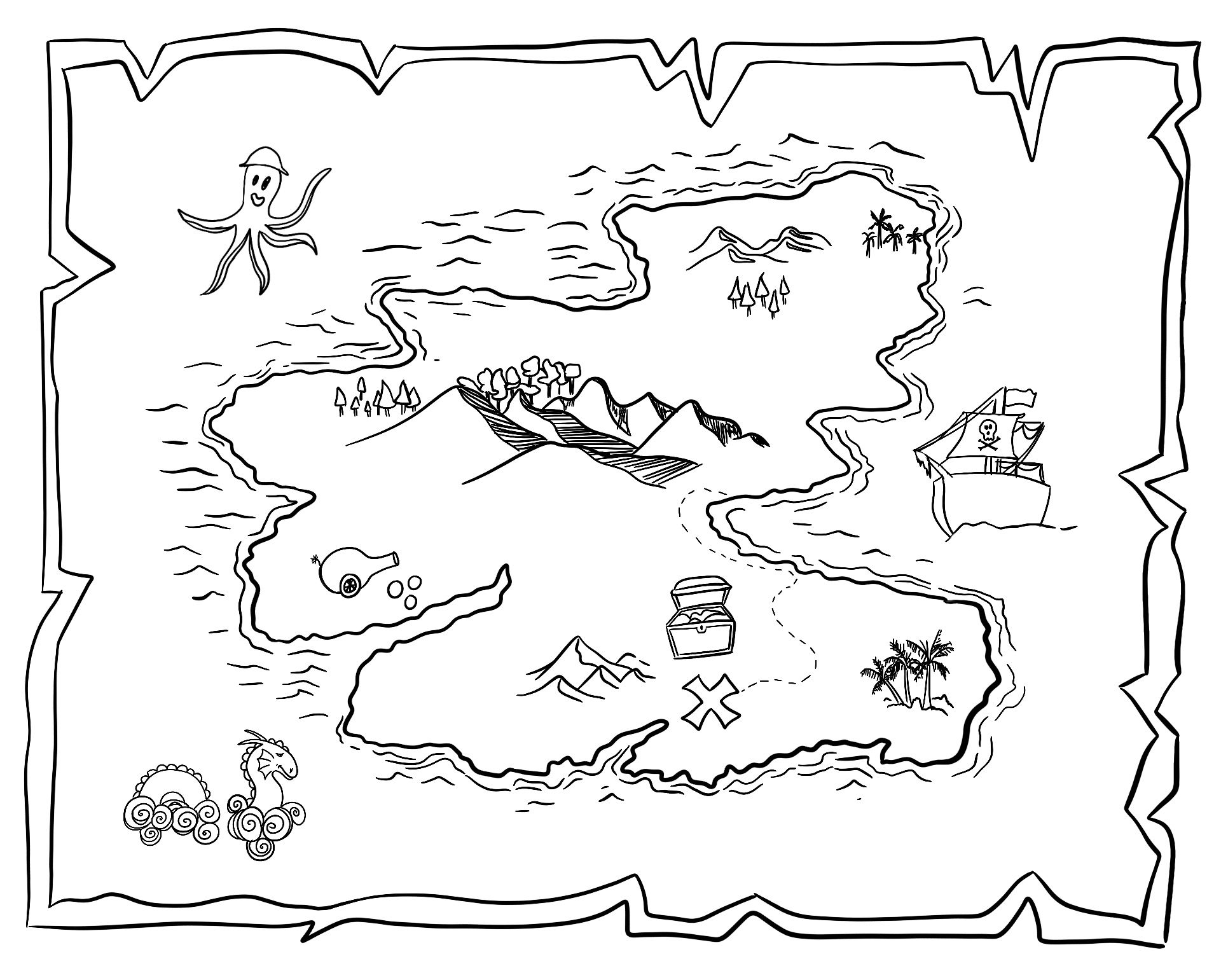 Blank Treasure Map Printable
