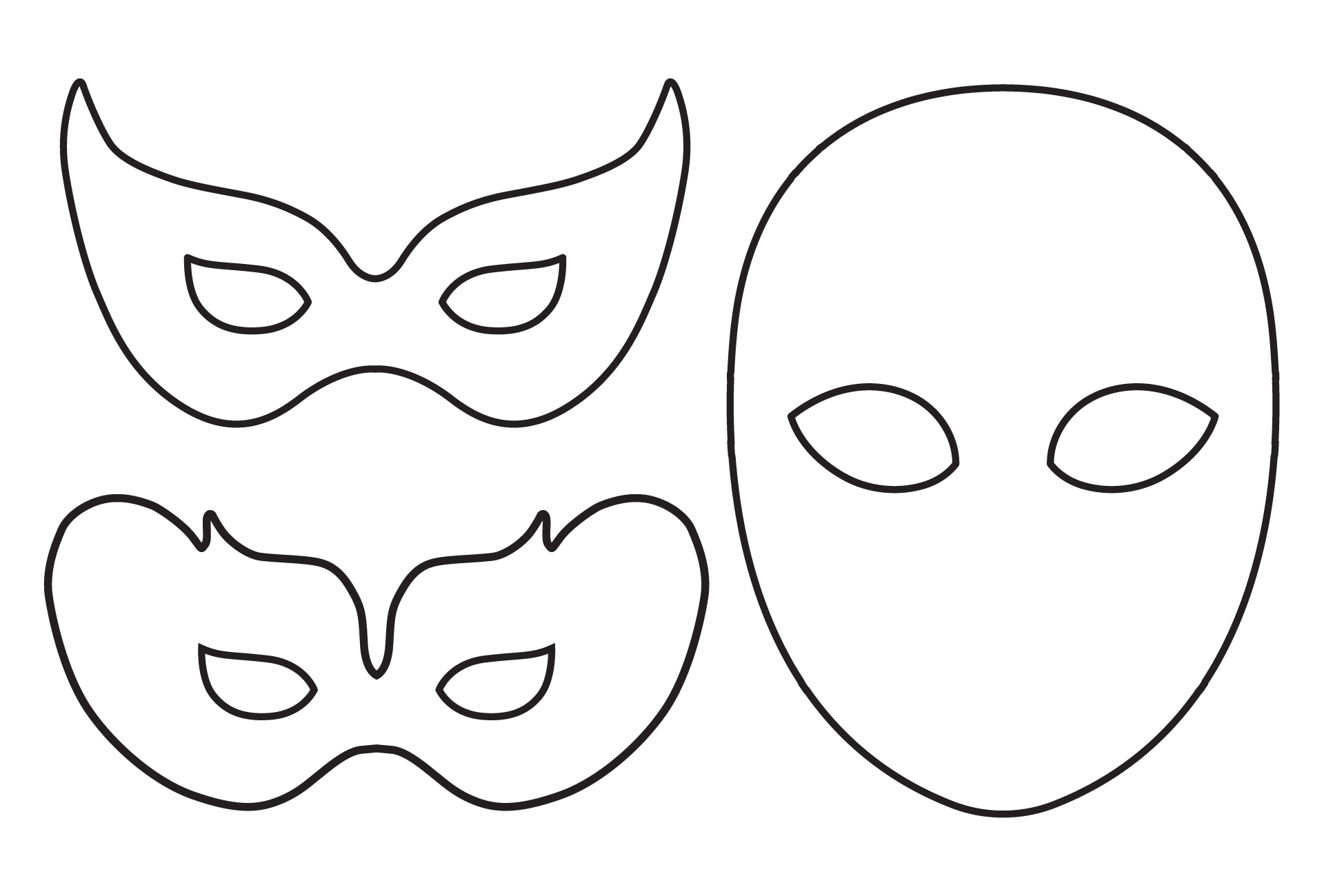 Blank Face Mask Printable