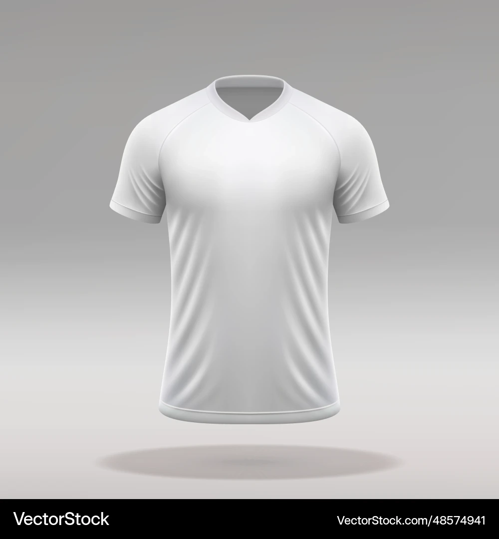 Plain Soccer Jersey Vorlage Lizenzfreies Vektorbild
