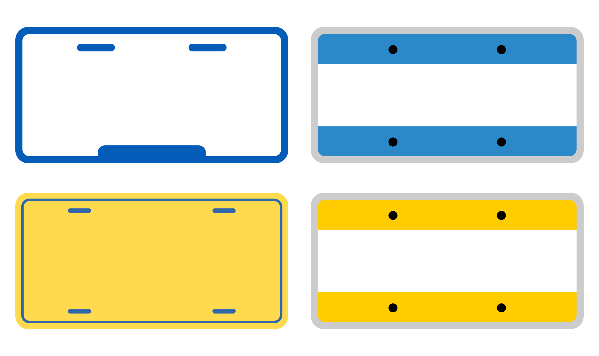 Plates For Vinyl Blank License Plate Tags Acrylic amp Aluminum Blank 