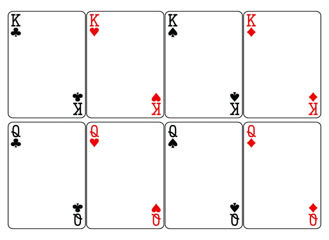 Printable Blank Playing Cards