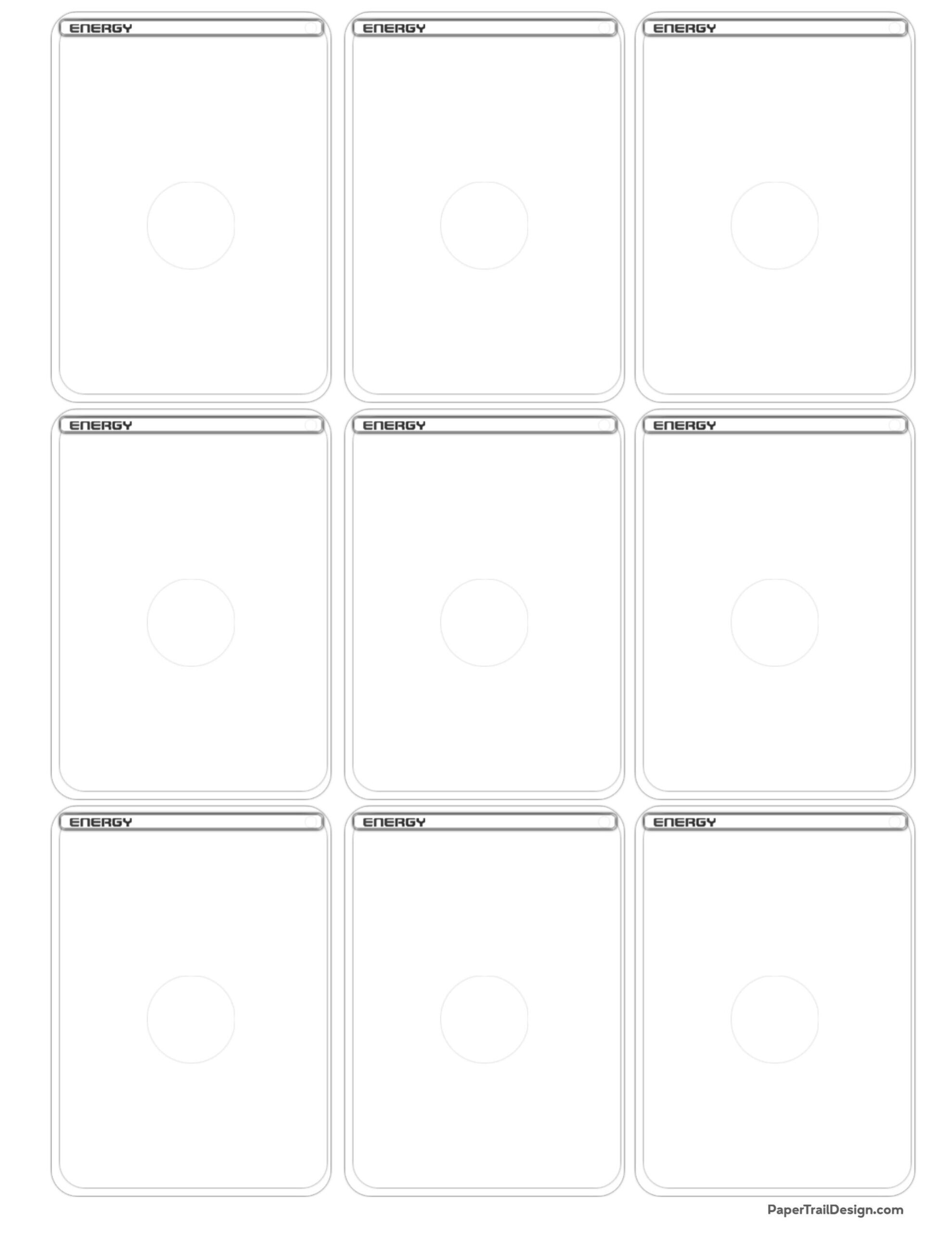 Blank Pokemon Printable