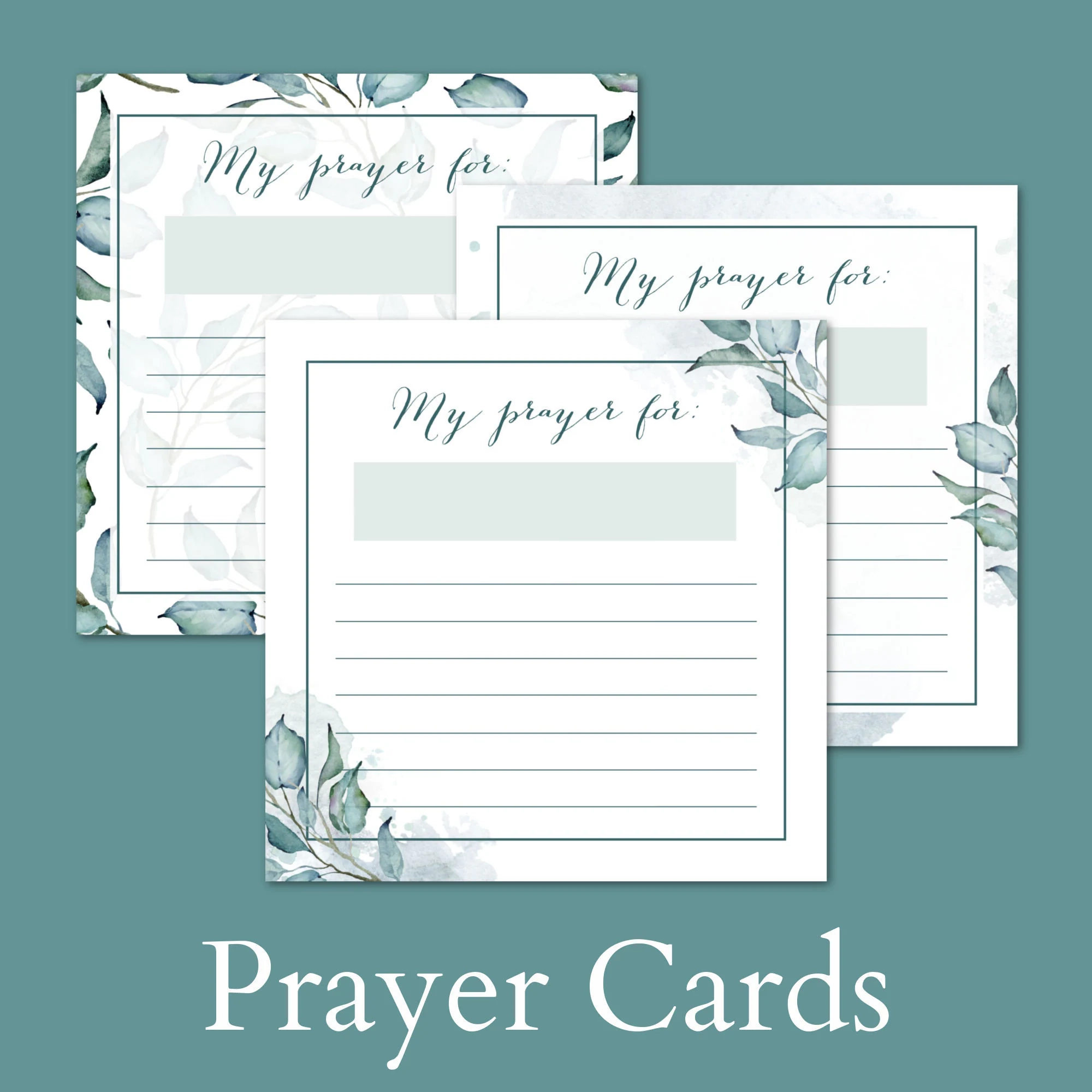 Prayer Cards Printable Prayer Request Cards Prayer Note Cards 
