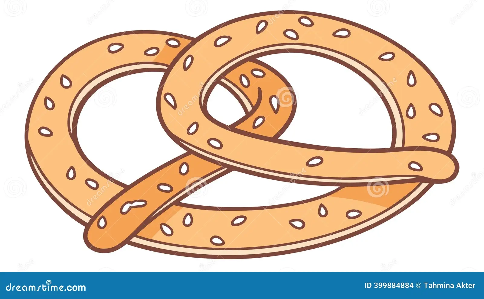 Pretzel Printable Pattern Blank