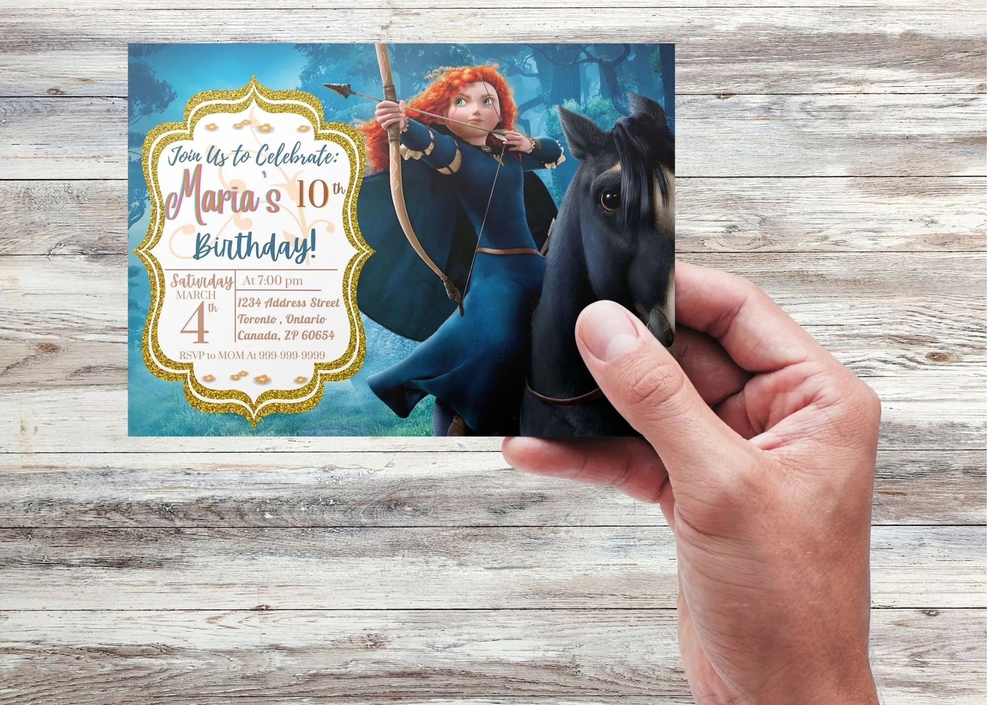 Printable Blank Brave Invitations