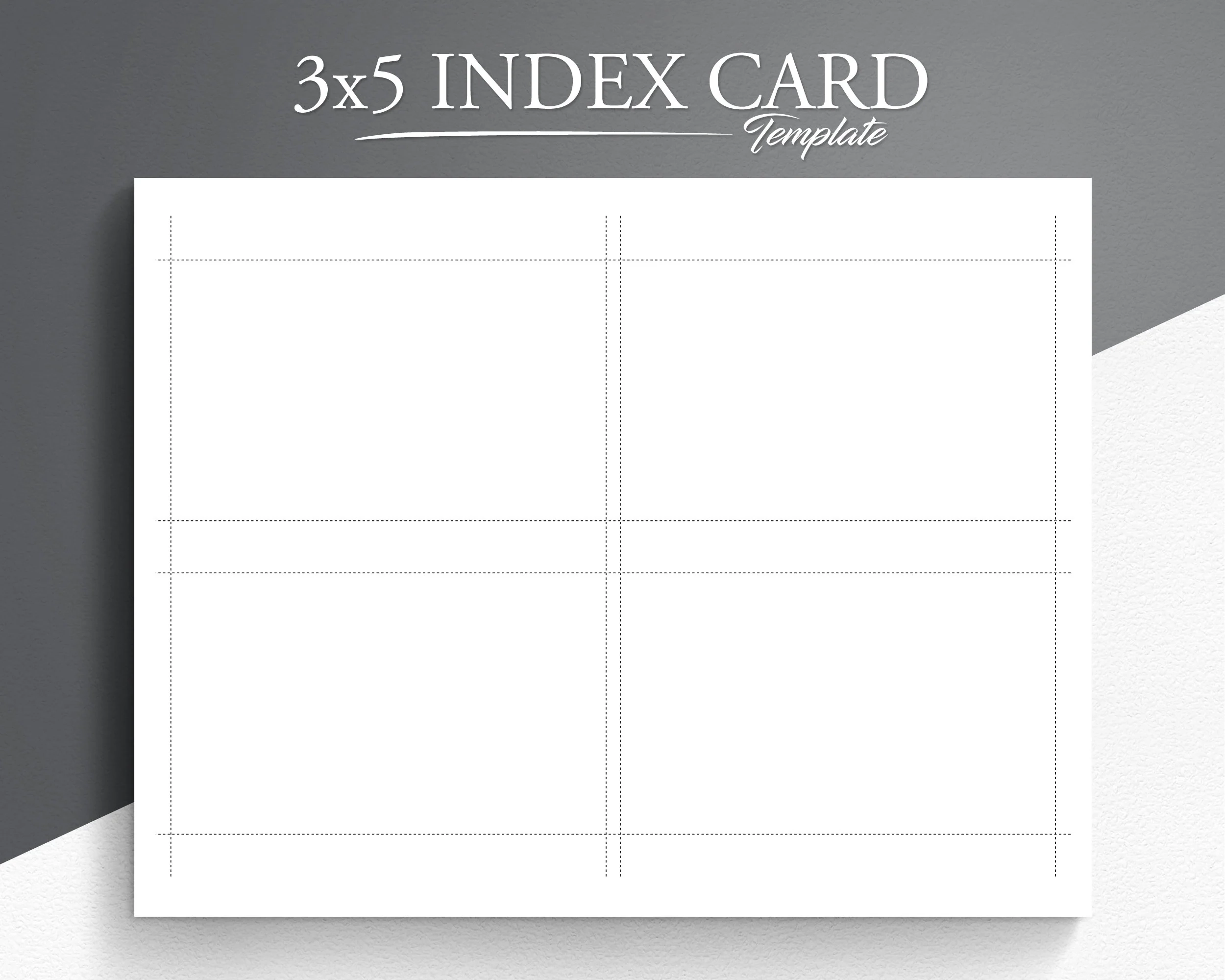 Blank Printable Index Card