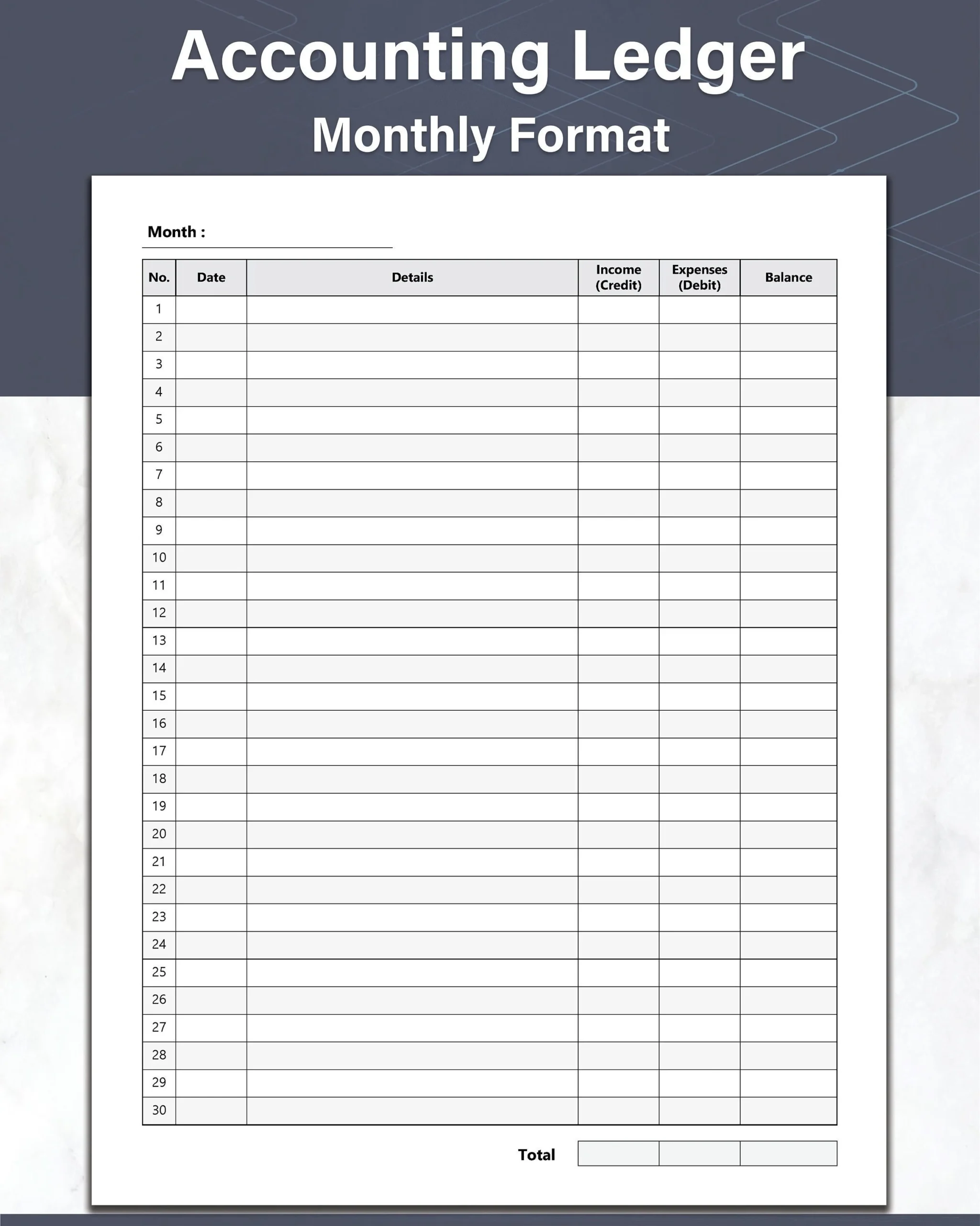 Printable Accounting General Ledger Sheet Accounting Ledger And 