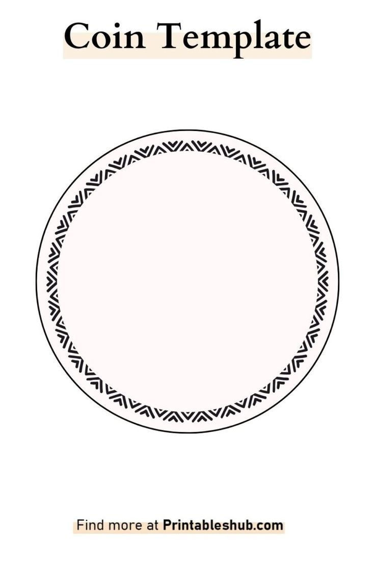 Printable Blank Coin Templates