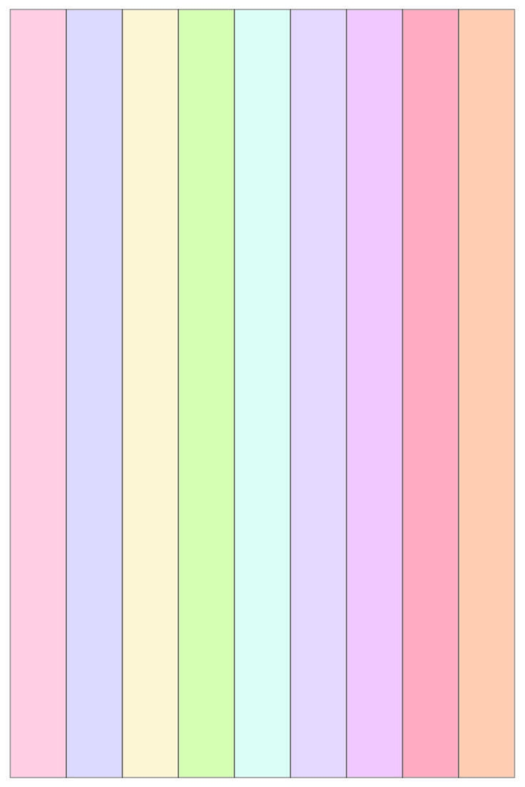 Printable Blank Colorful 9 column Chart Templates
