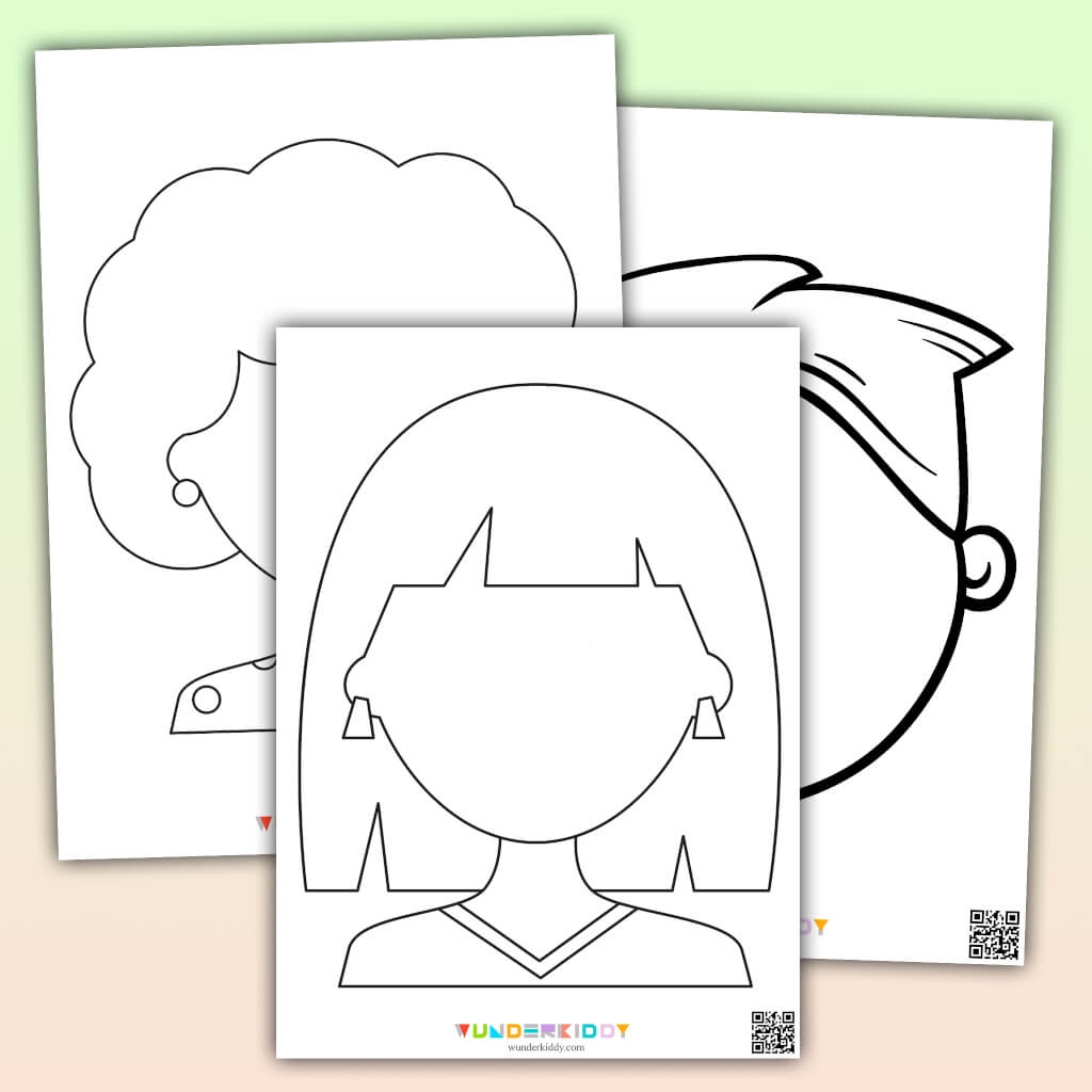 Printable Blank Faces For Art