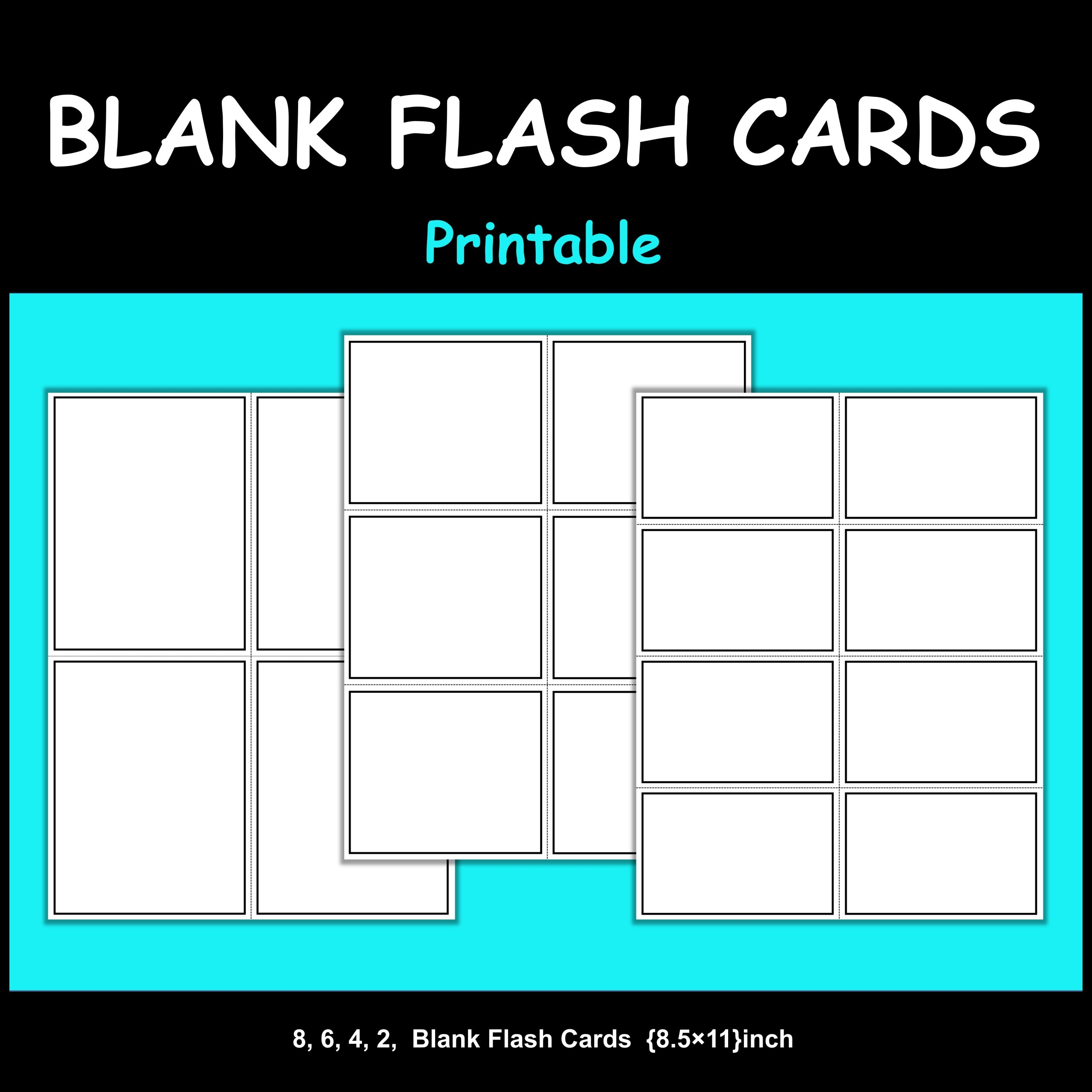 Free Printable Blank Flashcards Template
