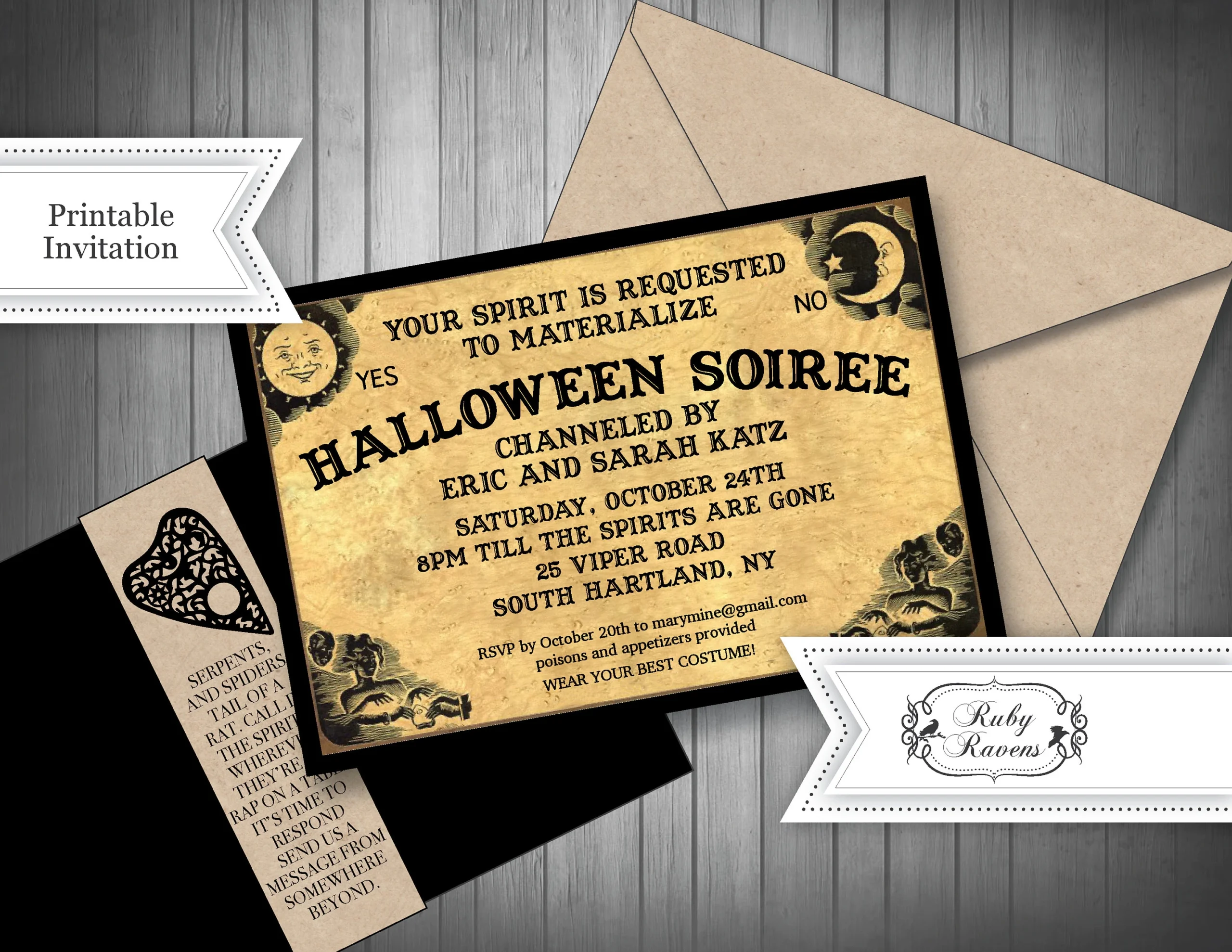 Printable Blank Ouija Board Template