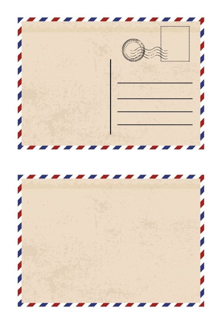 Printable Blank Postcard Greetings From