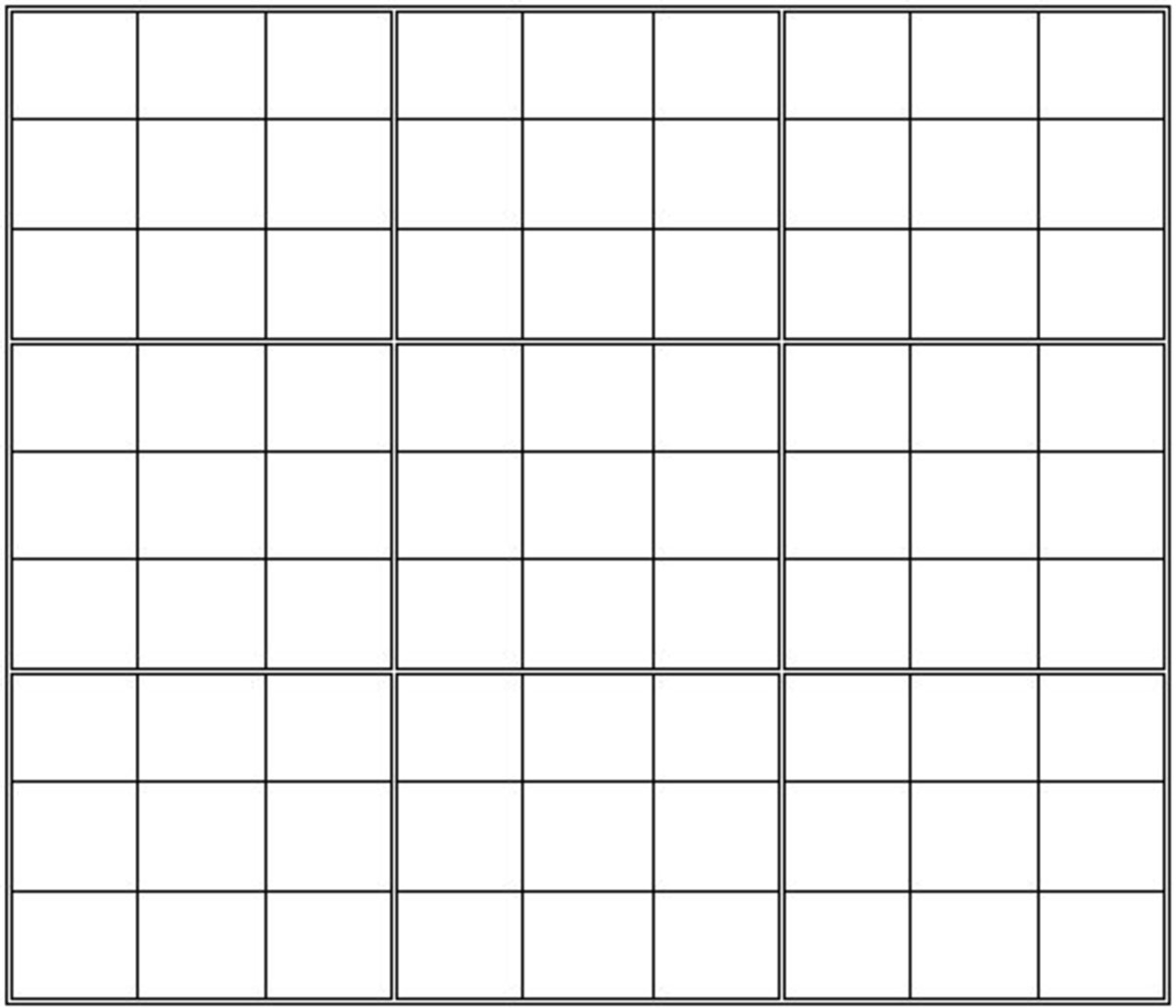 Sudoku Printable Blank Sudoku Grid