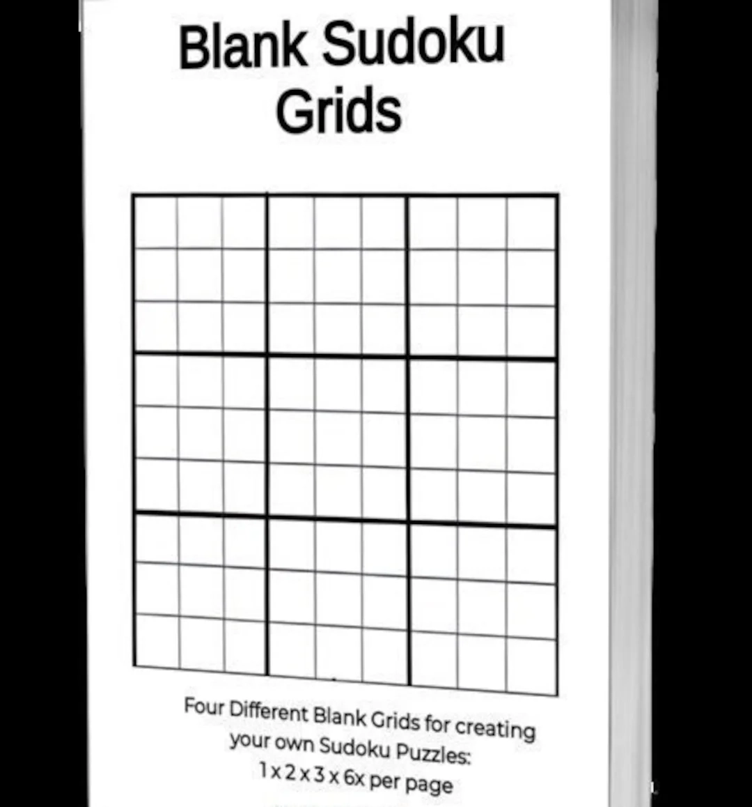 Printable Blank Soduku Grid