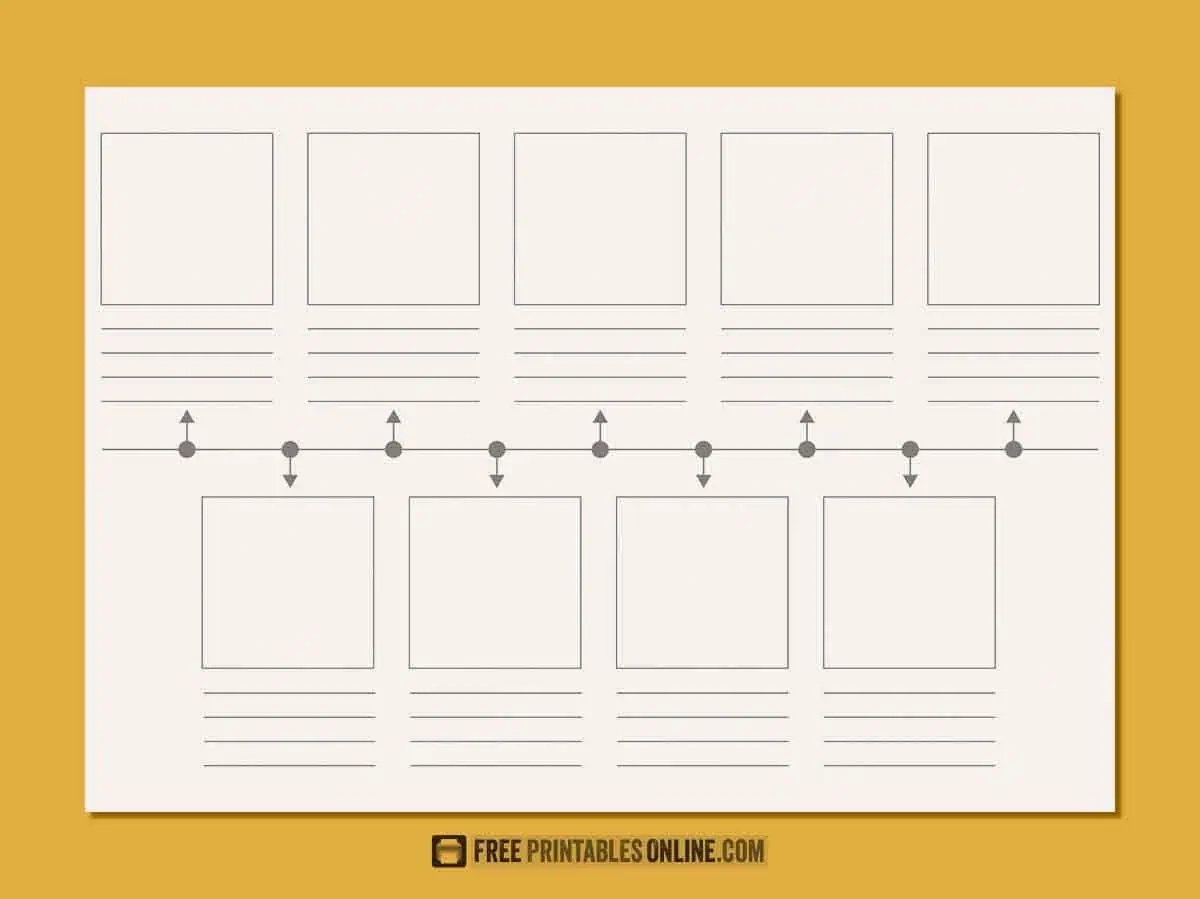 Printable Blank Timeline Template Free Printables Online