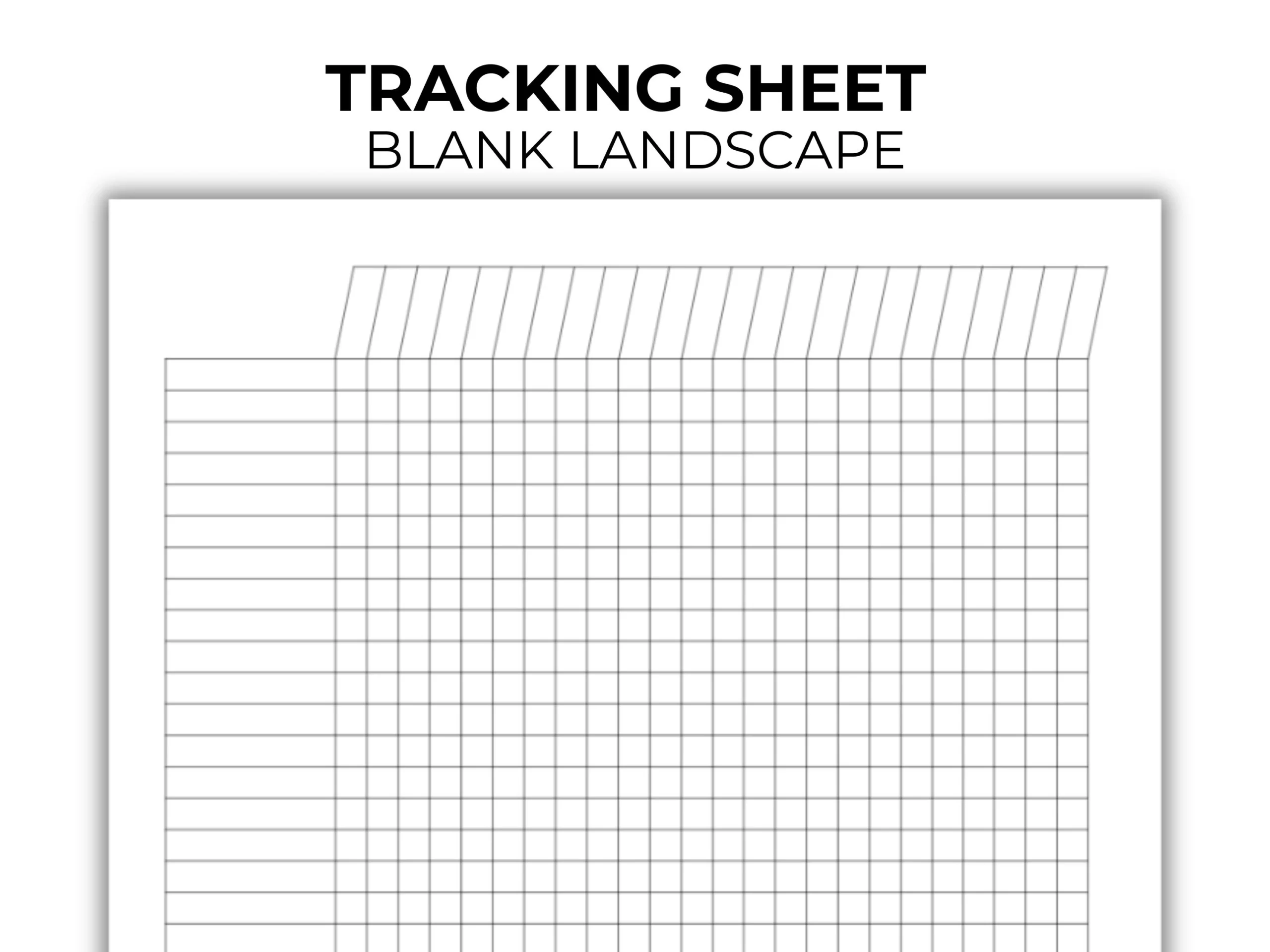 Blank Printable Spreadsheet Templates