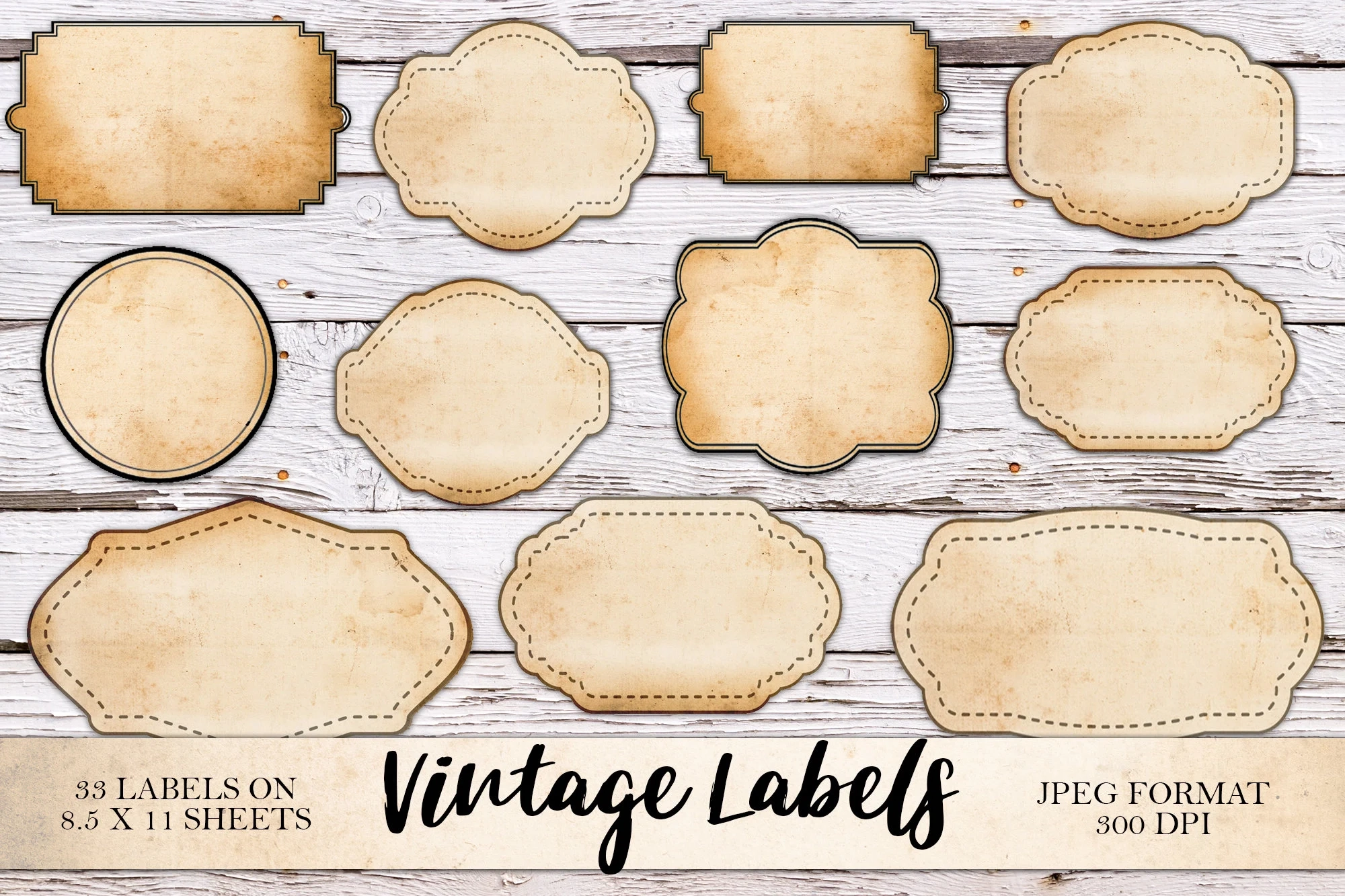 Blank Antique Labels Printable