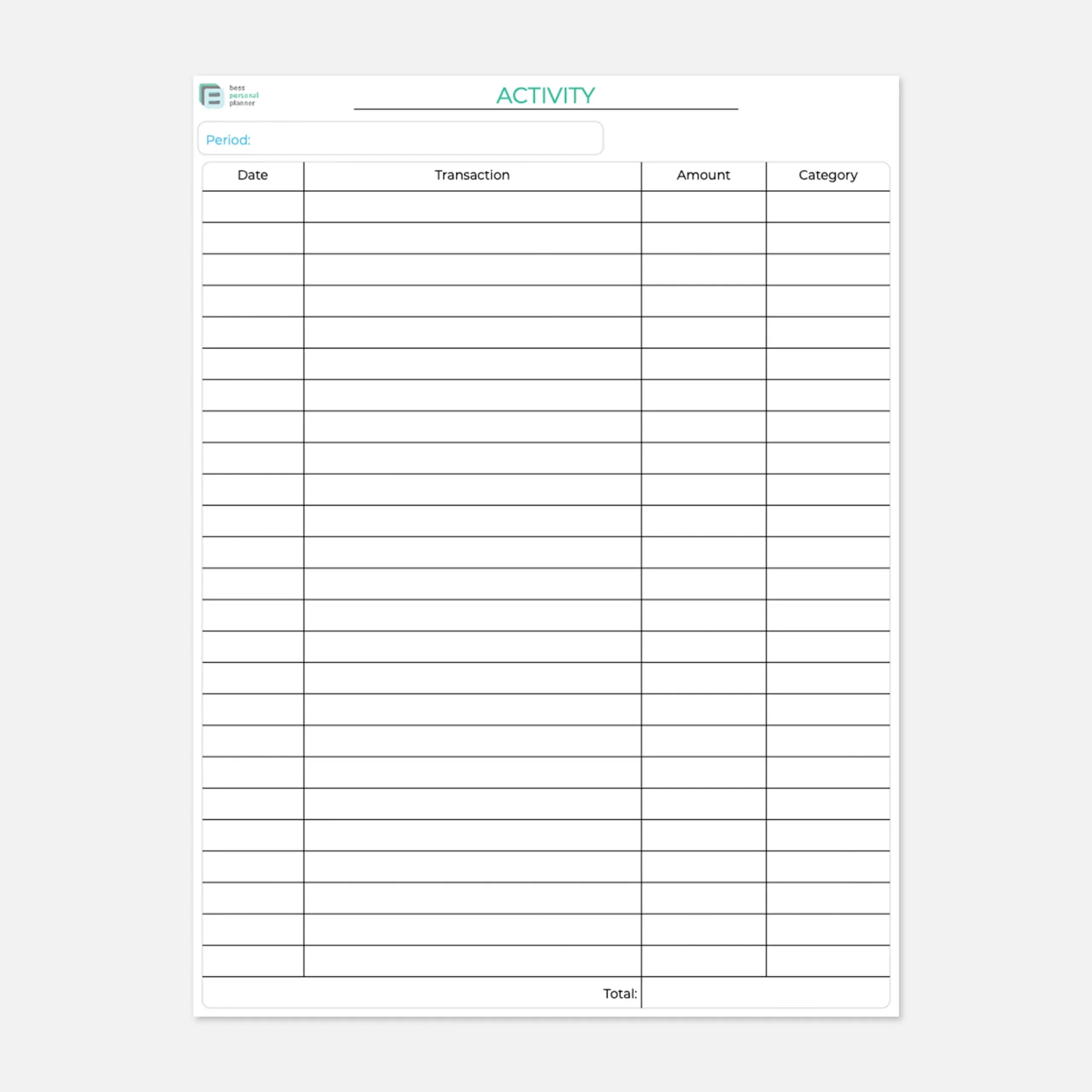 Blank Budget Sheet Printable