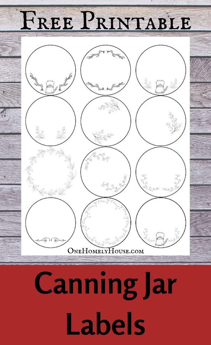 Free Printable Blank Jar Labels