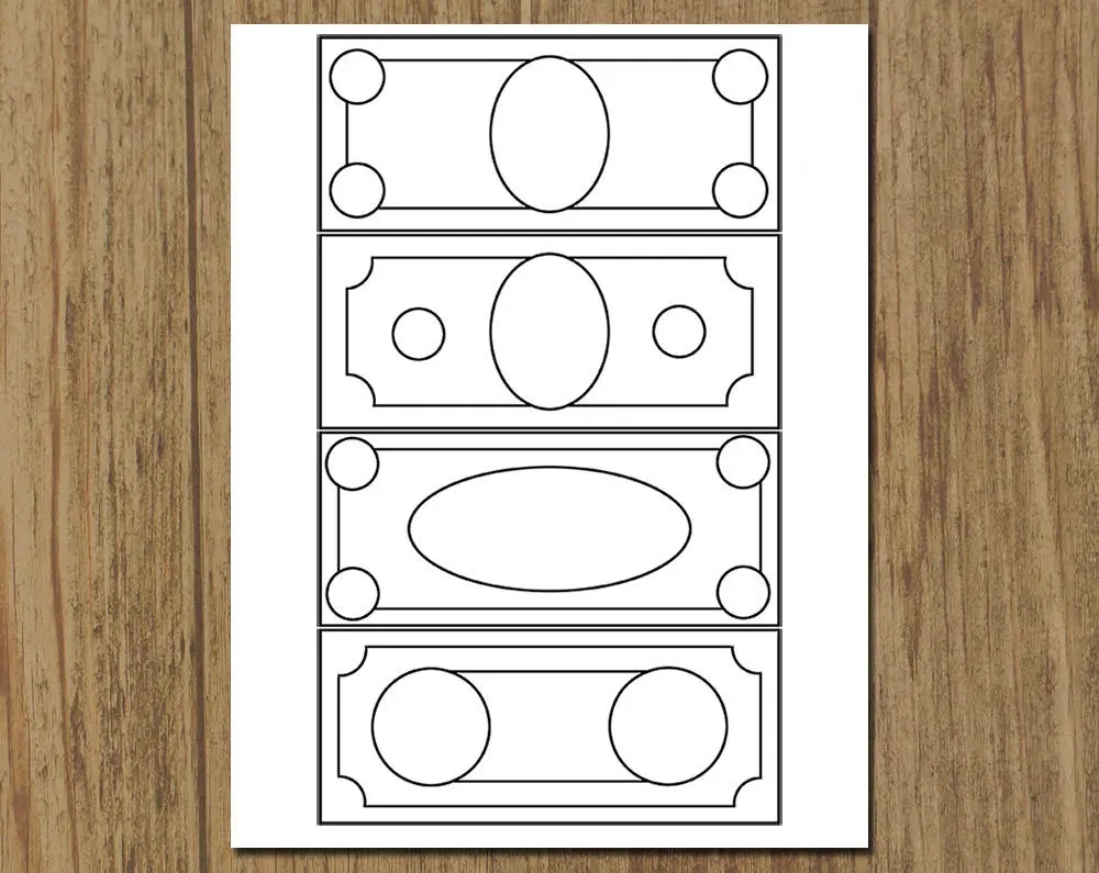 Blank Fake Money Printable
