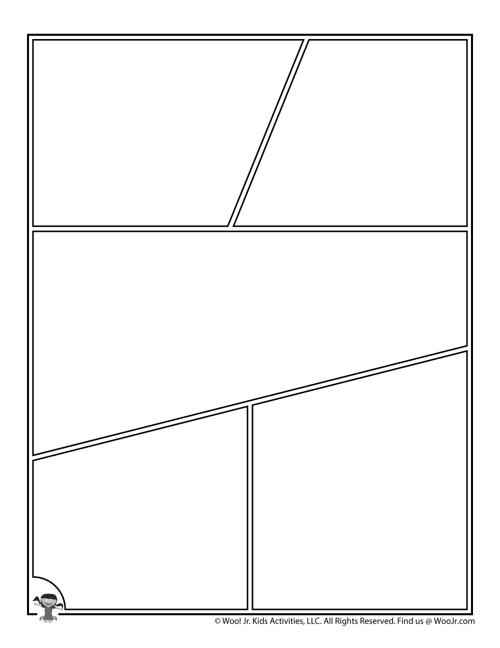 Printable Comic Book Pages Woo Jr Kids Activities Children s 