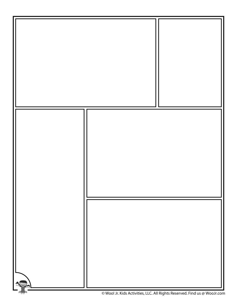 Printable Comic Book Pages Woo Jr Kids Activities Children s 