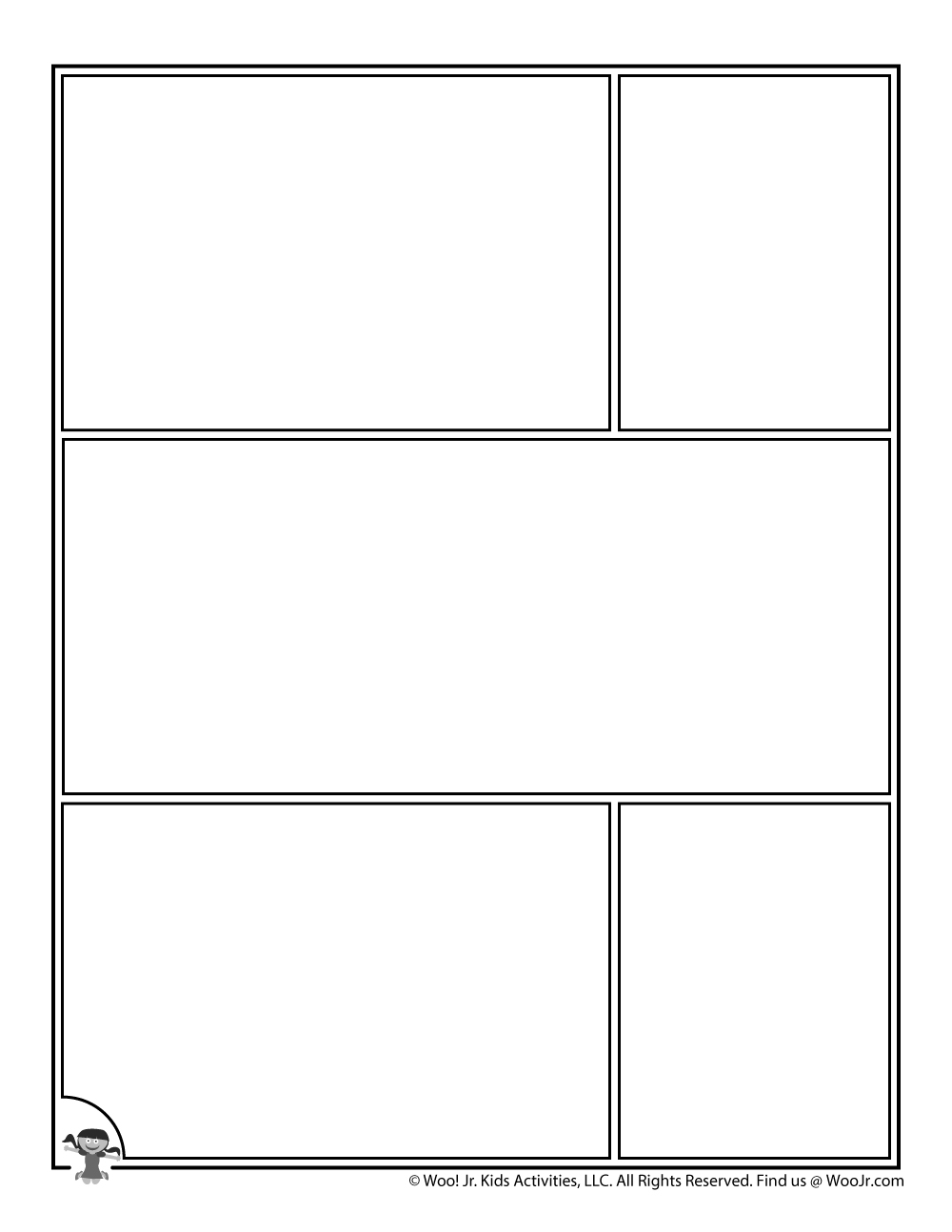 Printable Comic Book Pages Woo Jr Kids Activities Children s 