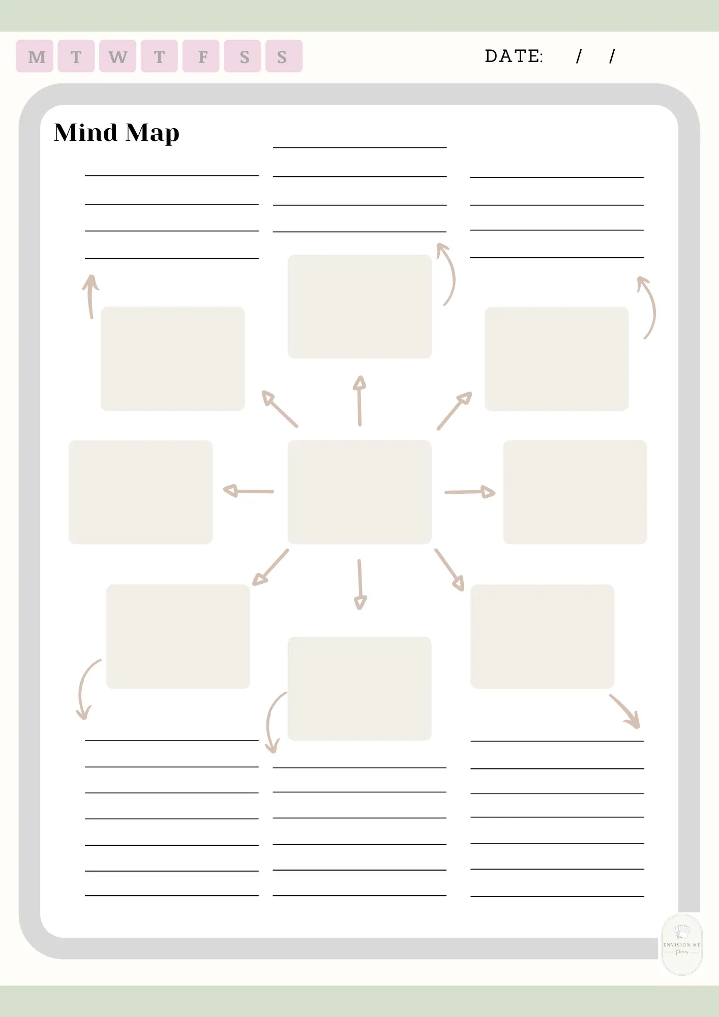 Printable Music Brainstorming Blank Templates