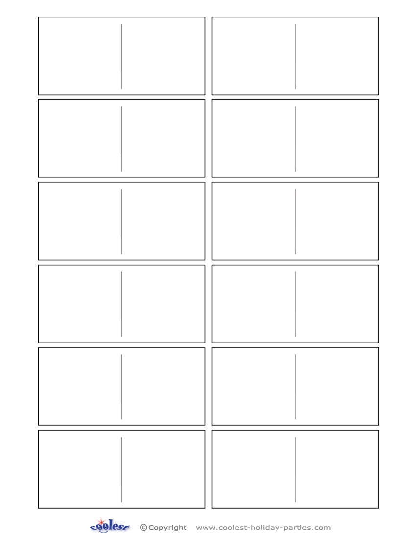 Printable Blank Domino