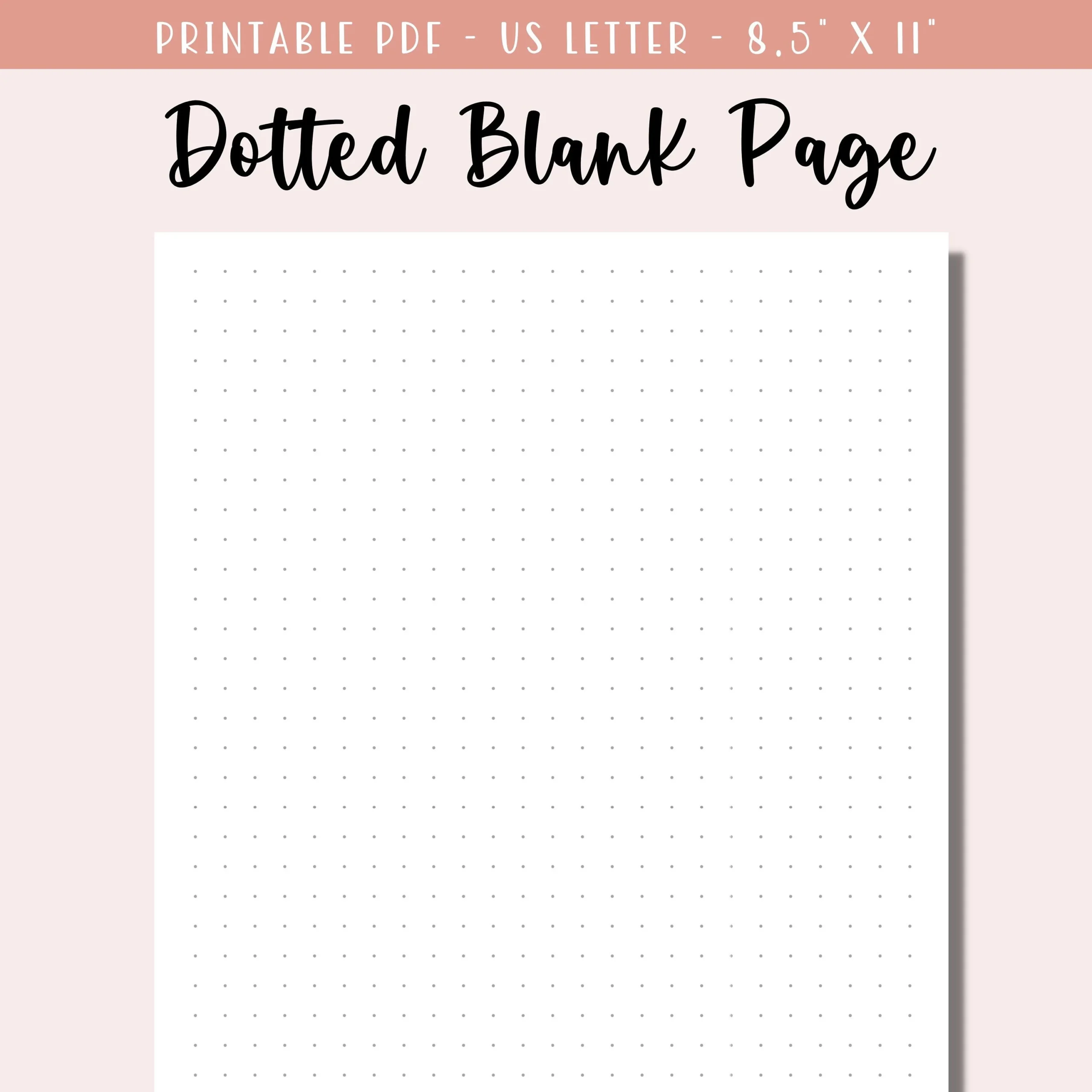 Printable Blank Bullet Paper