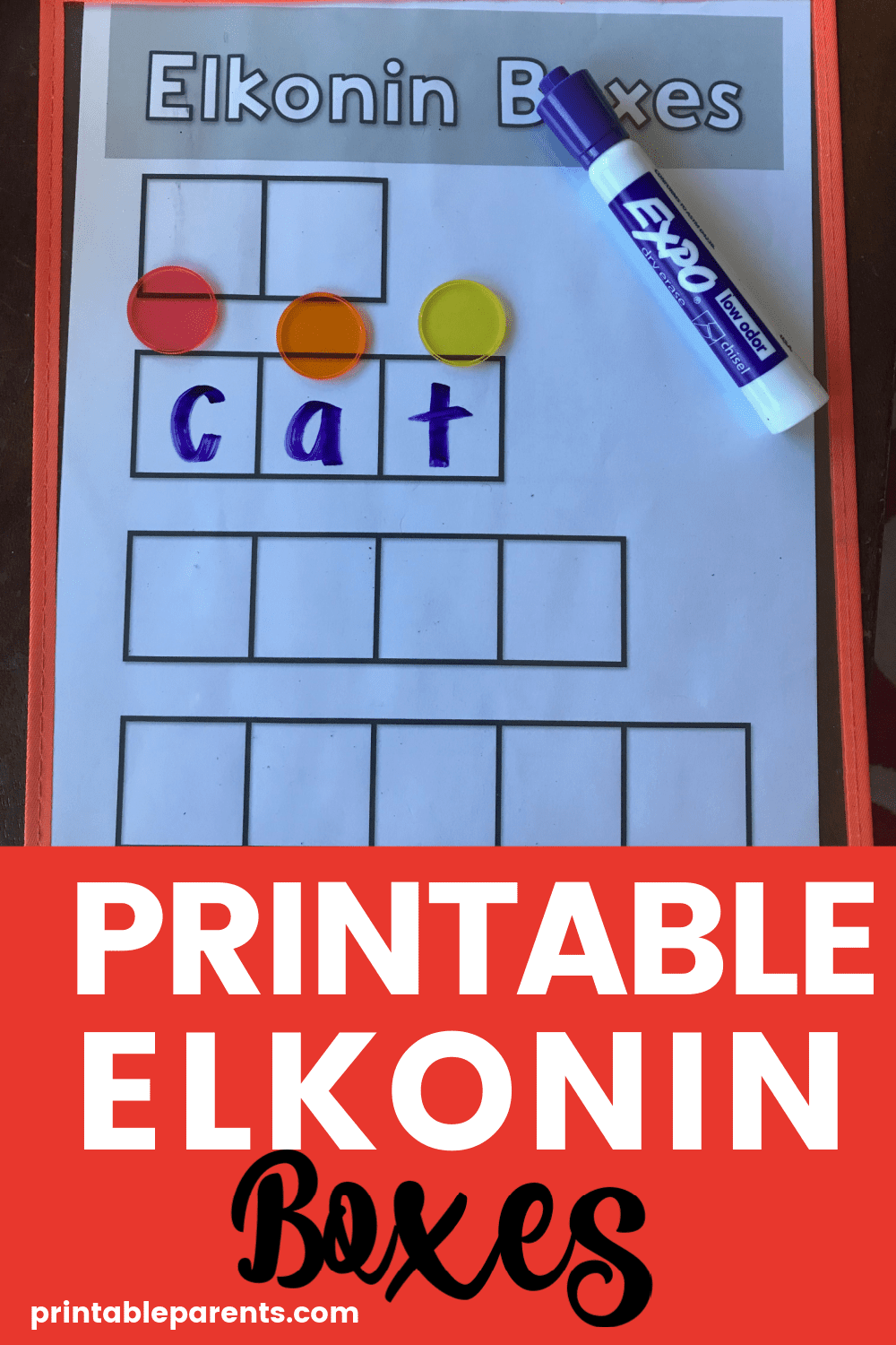 Printable Elkonin Boxes Blank