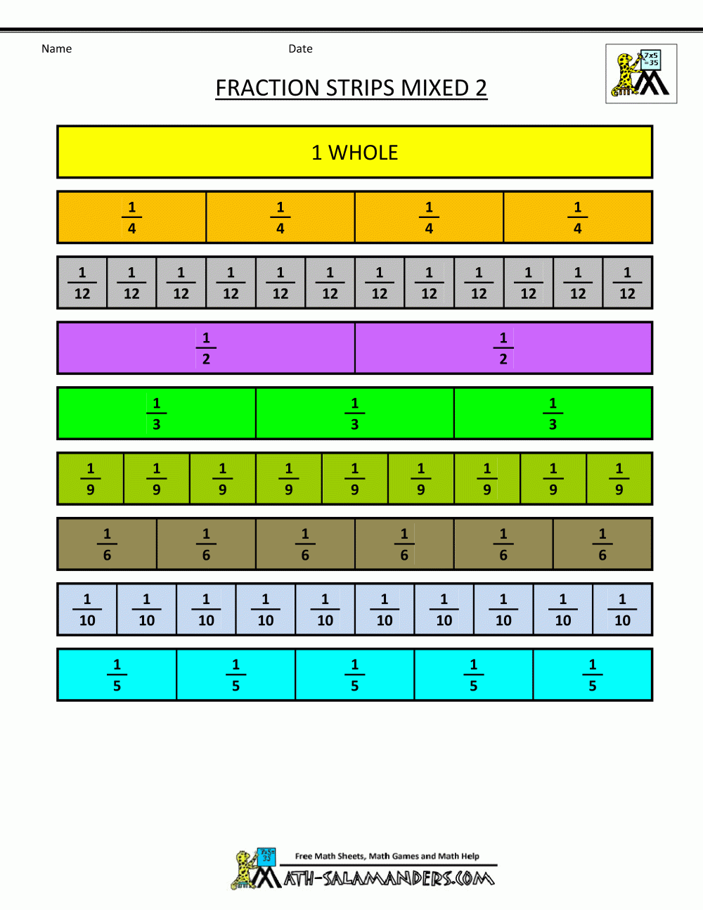 Blank Bars Printable No Division