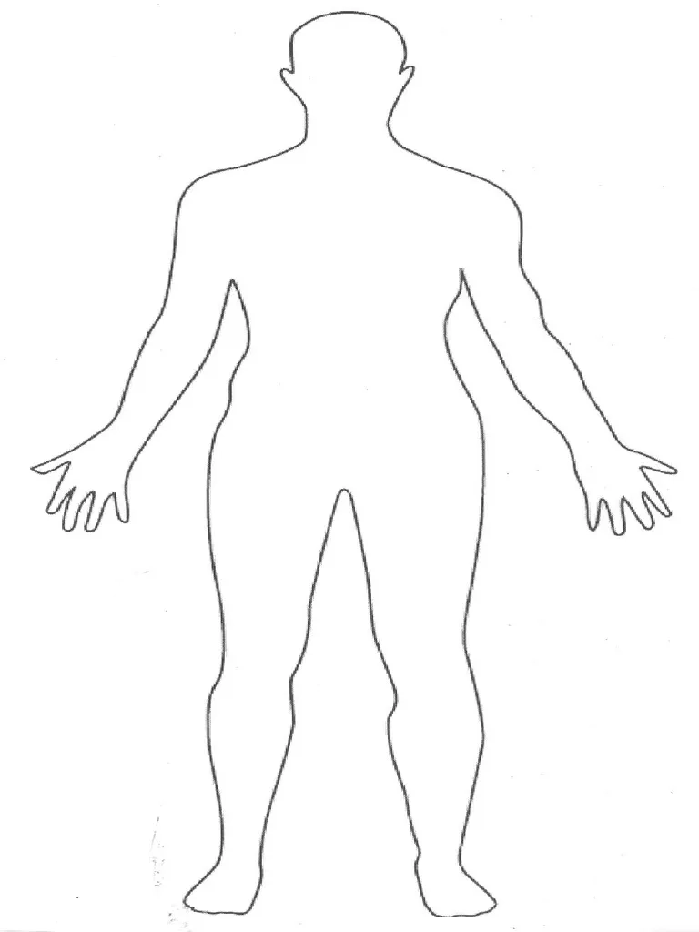 Printable Blank Body Outline