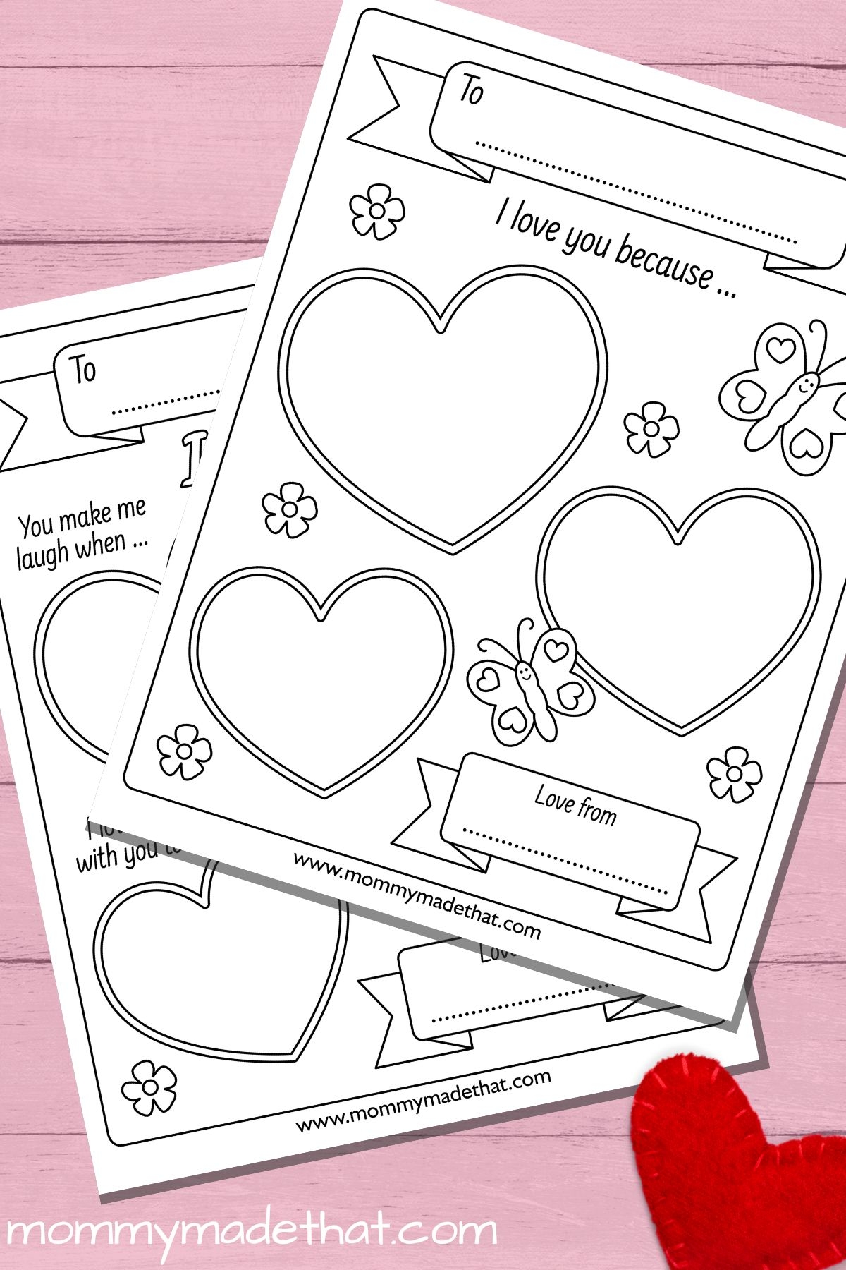 Blank Printable Valentines Day Template