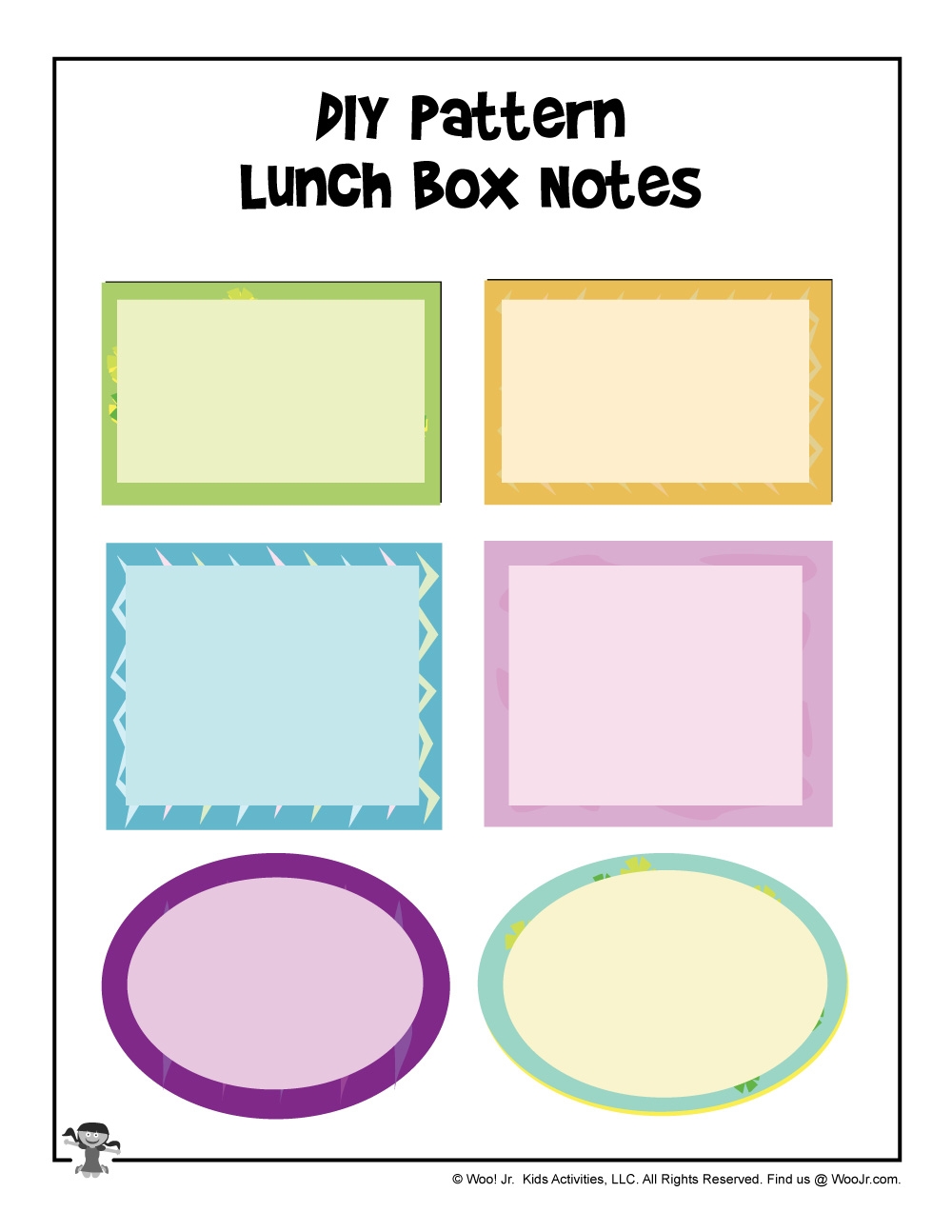 Printable Lunchbox Notes For Kids Woo Jr Kids Activities 