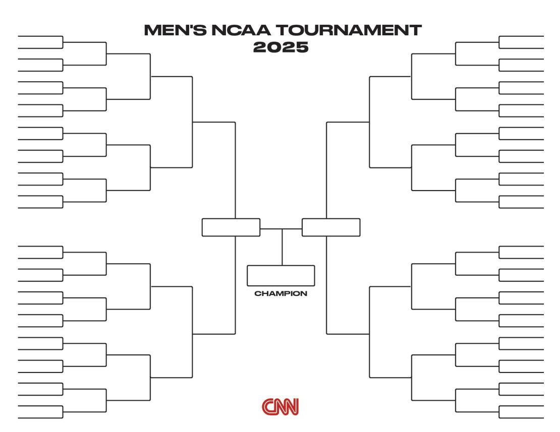 Ncaa Basketball Printable Bracket Blank