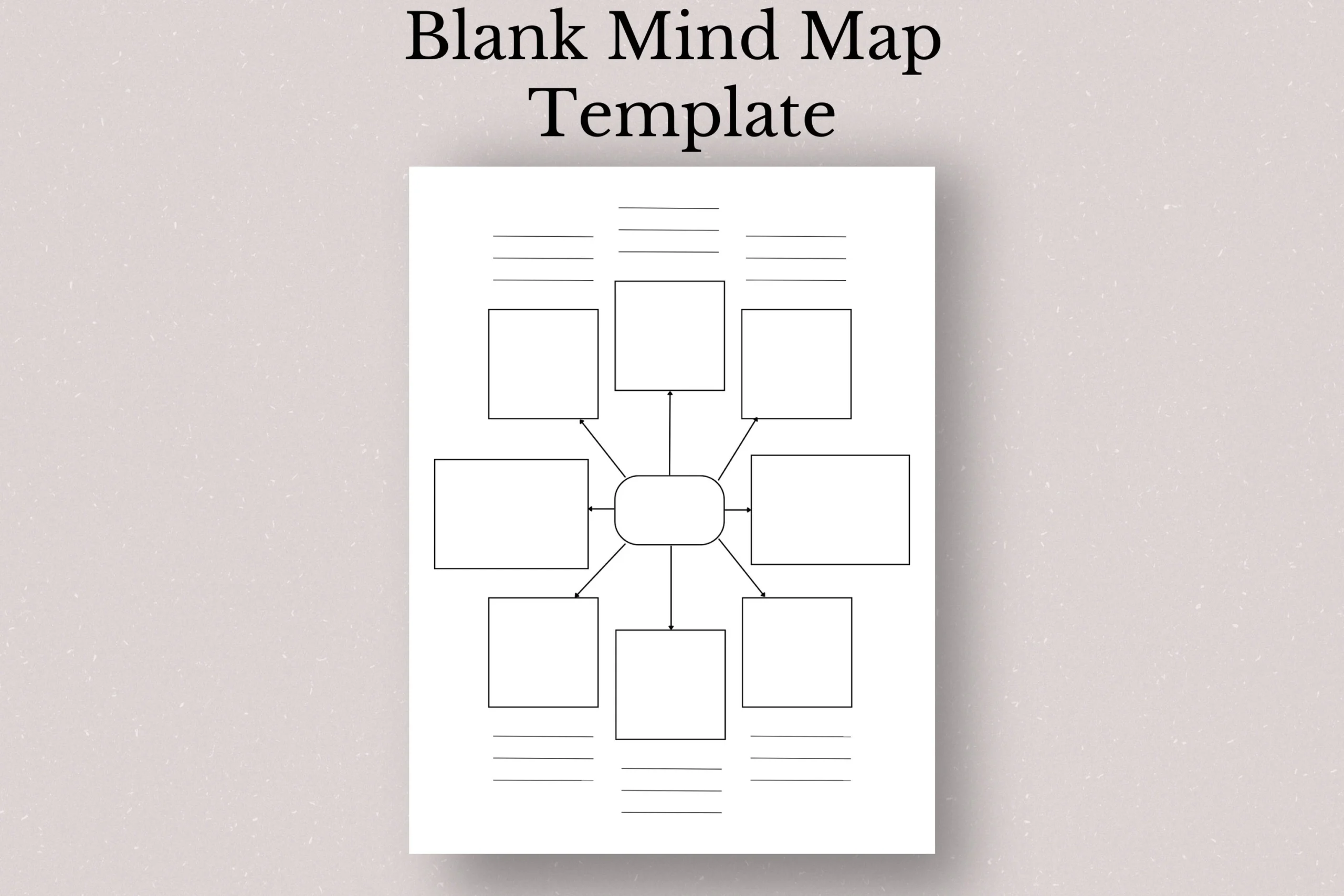 Printable Blank Concept Map Template