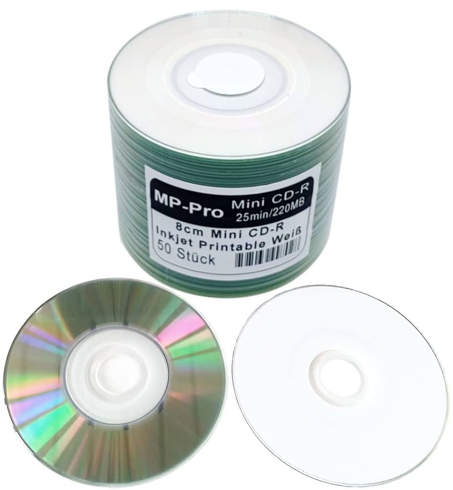 Printable Mini CD Blanks 8 Cm CD R Blanks Inkjet Printable White 