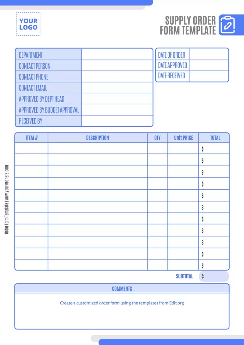 Free Printable Blank Forms