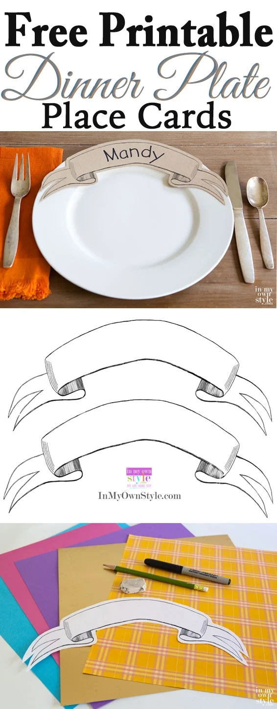 Blank Dinner Plate Printable