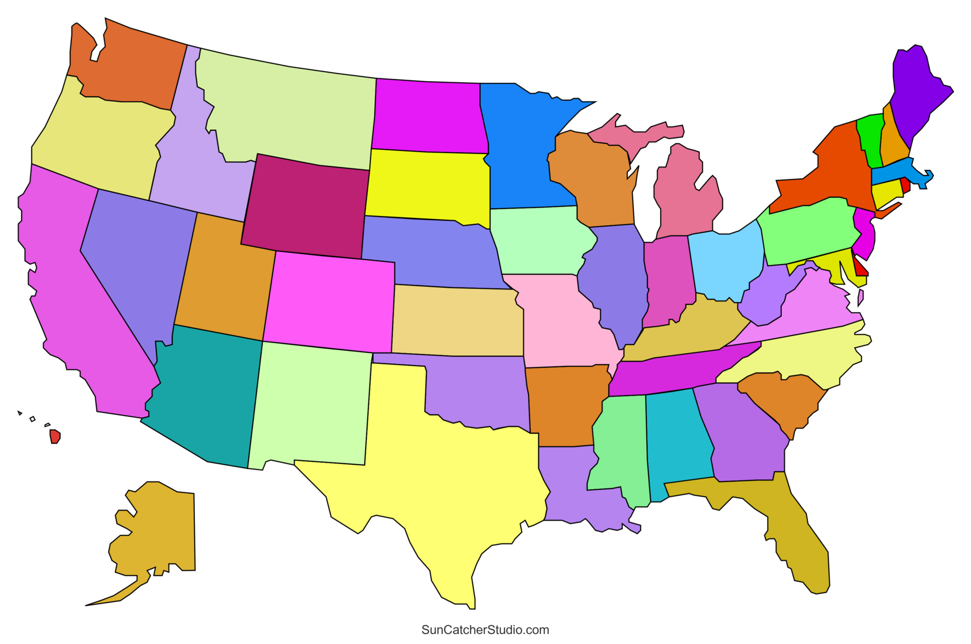 Blank Us Map Printable Pdf